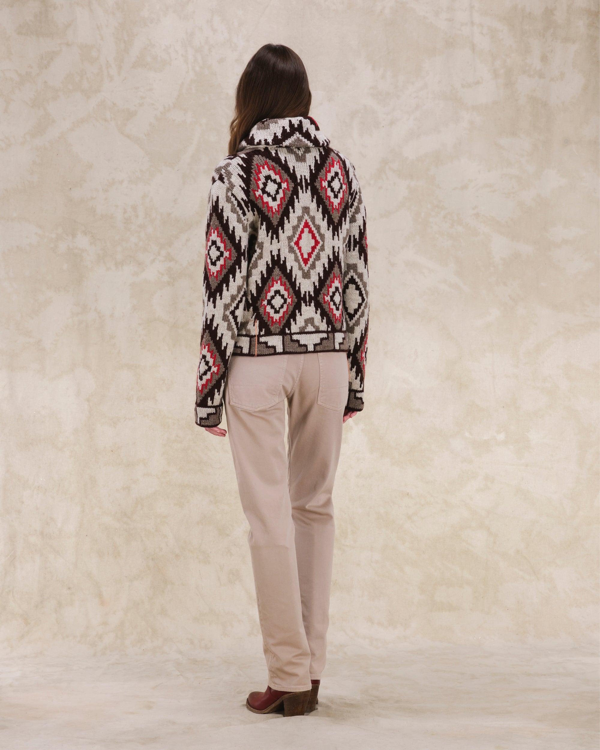Lydie Cardigan Wool Motivo Navajo