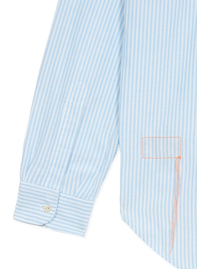 Work Camicia In Cotone Oxford A Righe