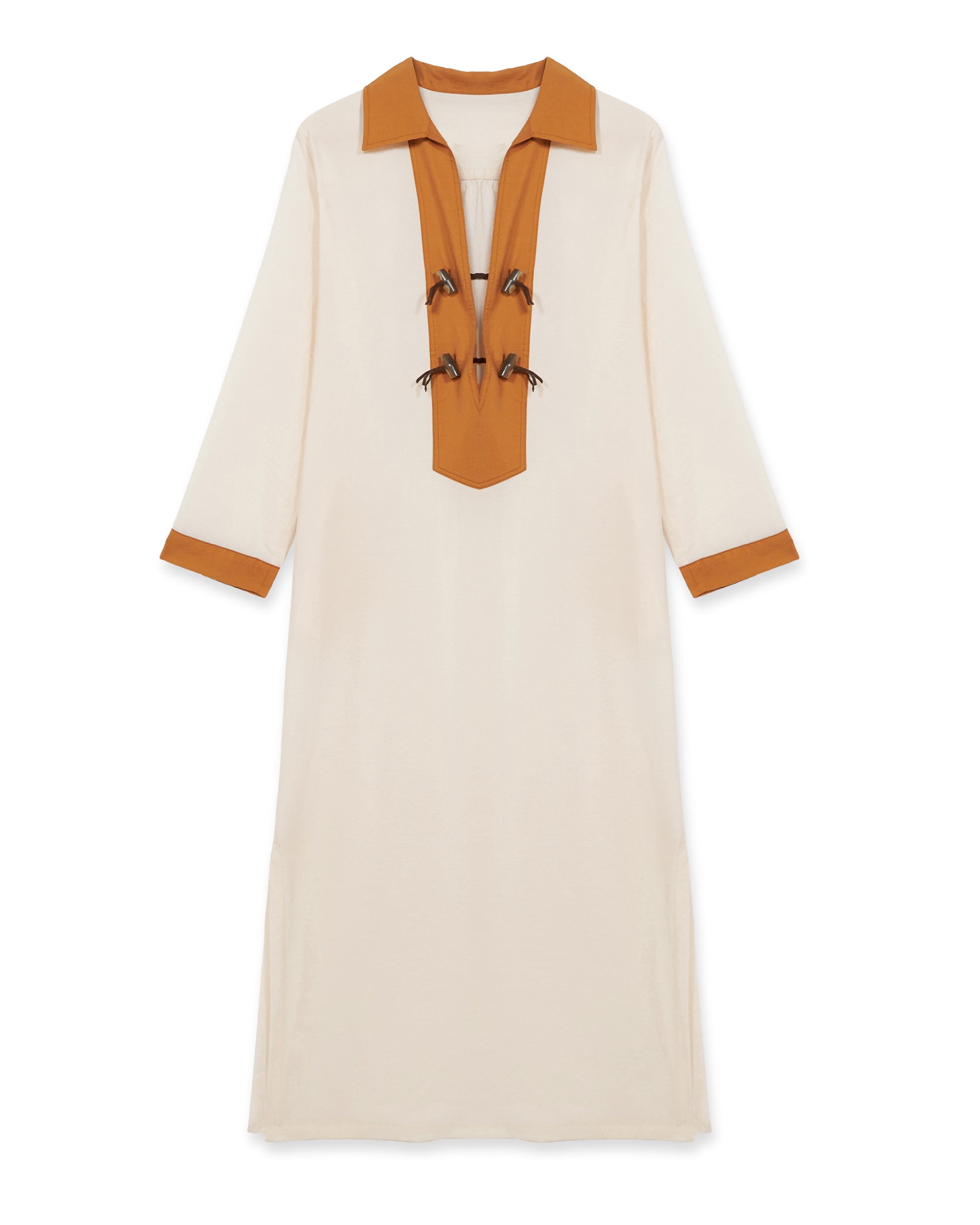 Adish Cotton Bi-Color Dress