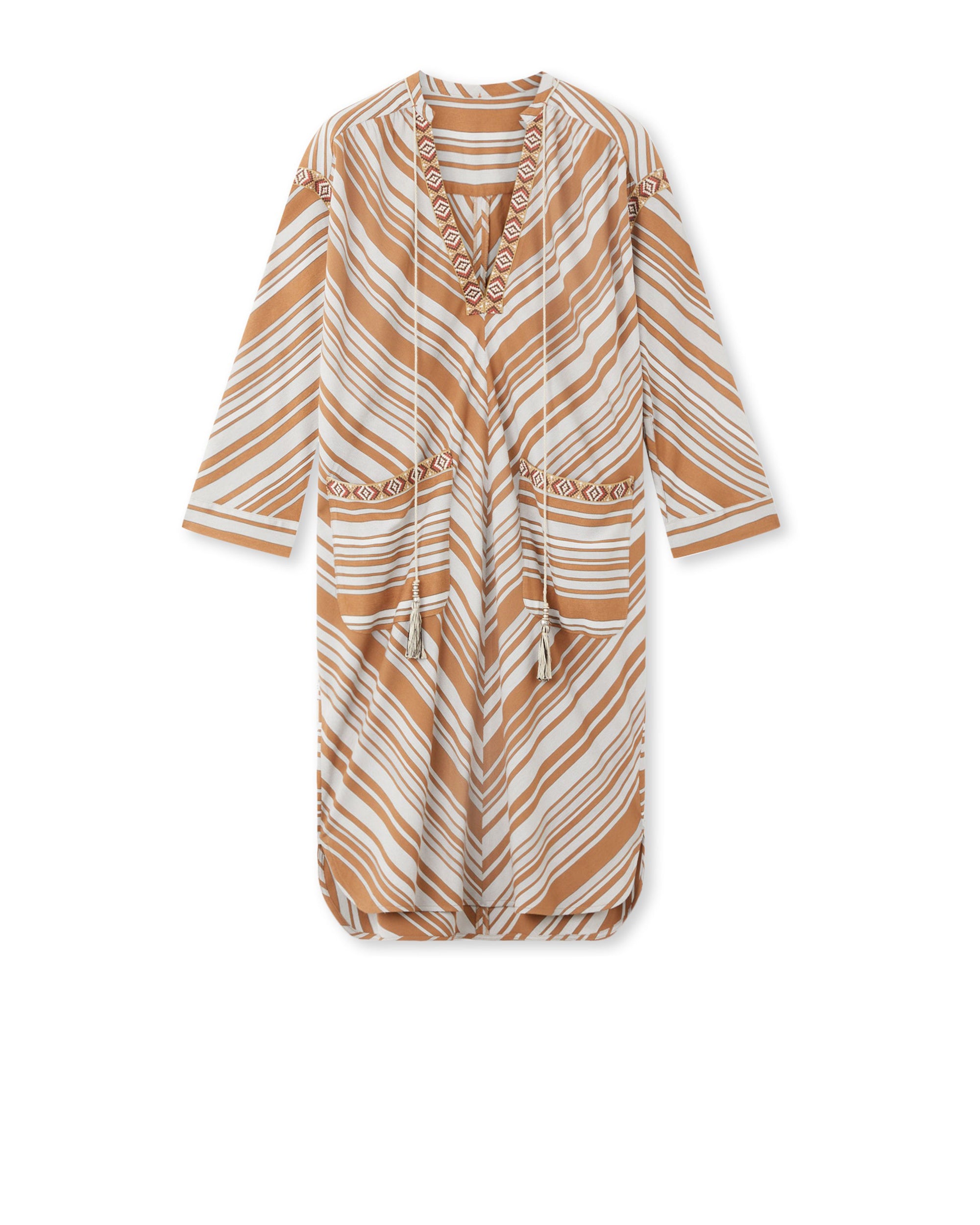 Afsar Geometrical Print Midi Dress