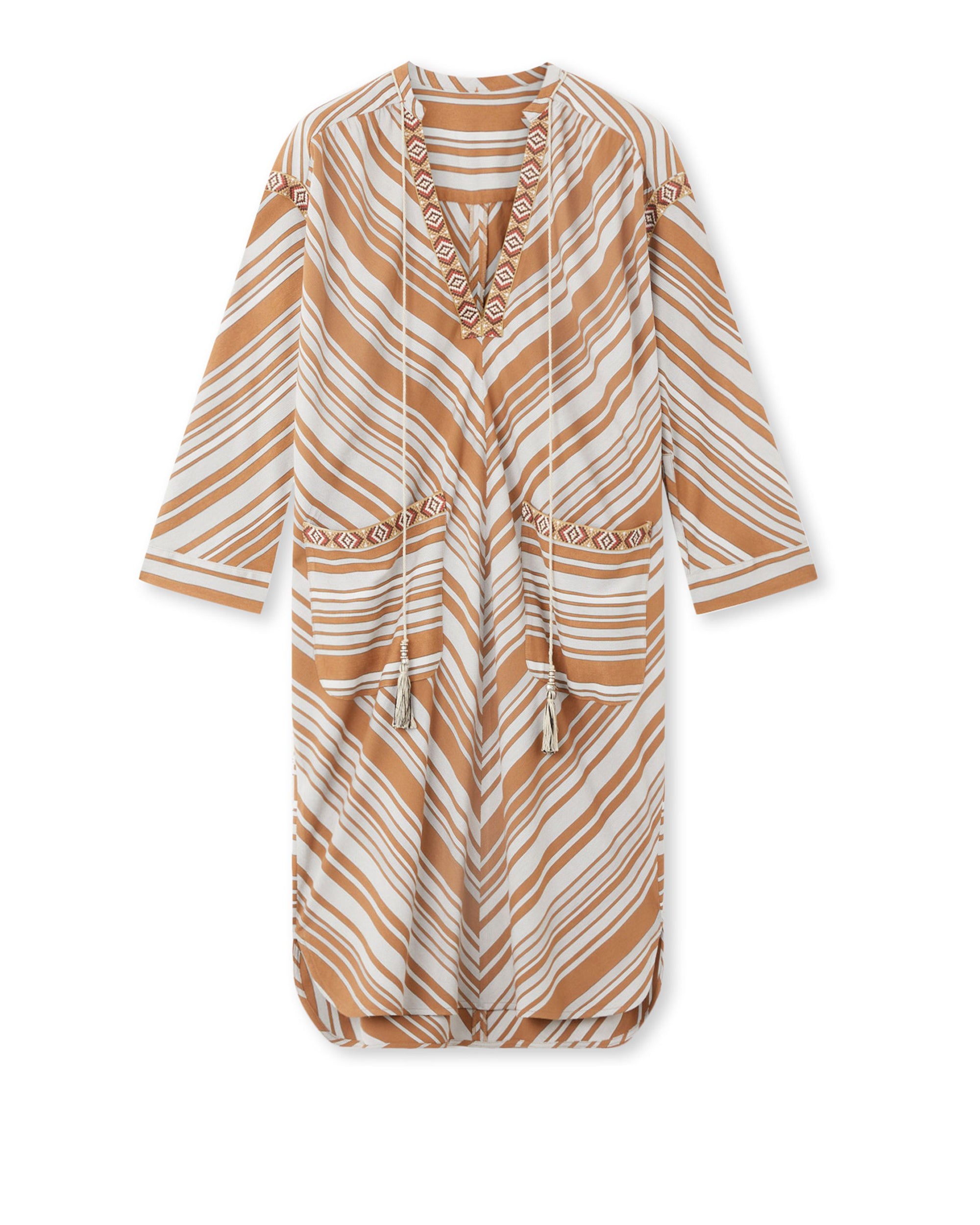Afsar Geometrical Print Midi Dress