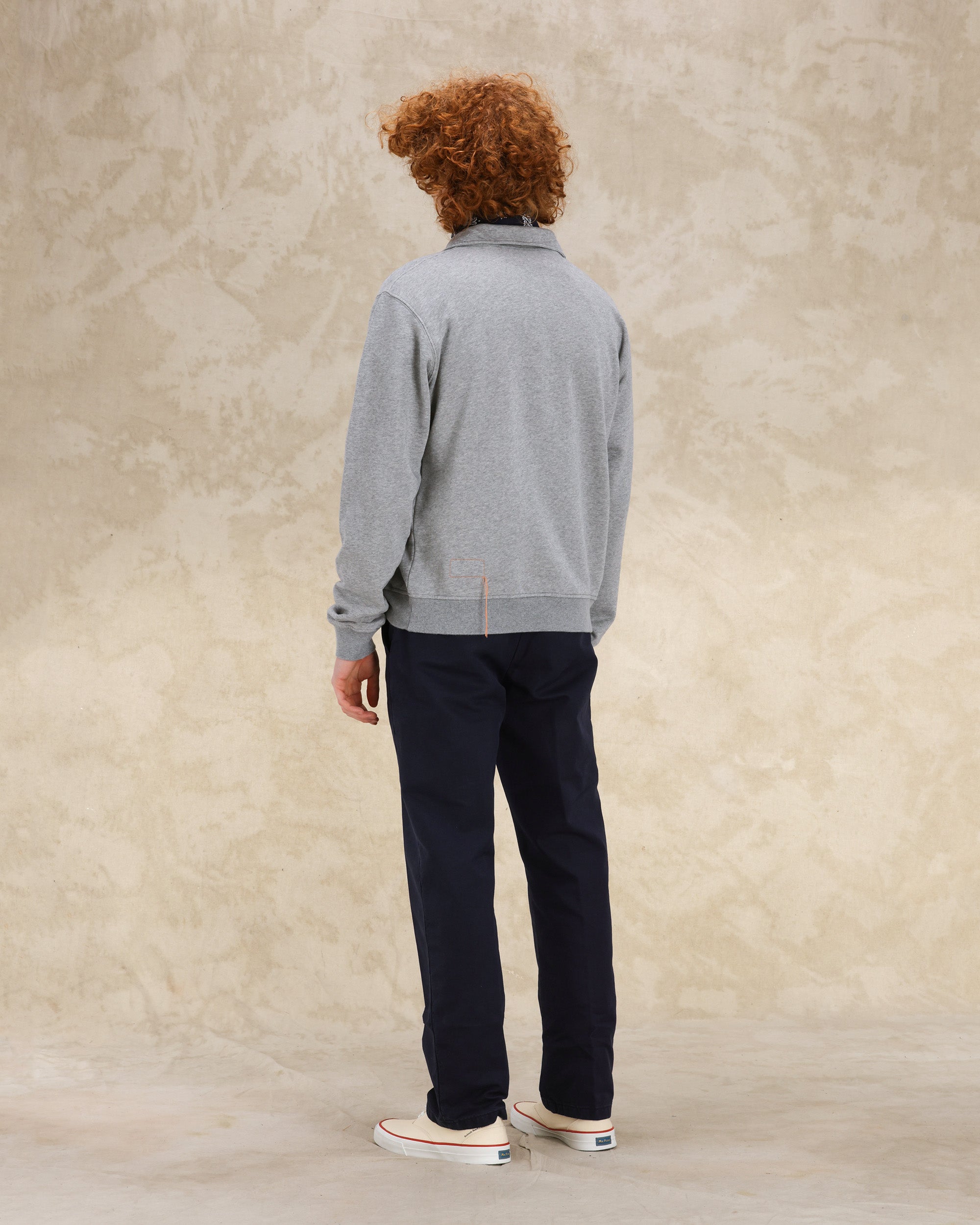 Yale Felpa In Jersey Garzato Con Colletto E Zip