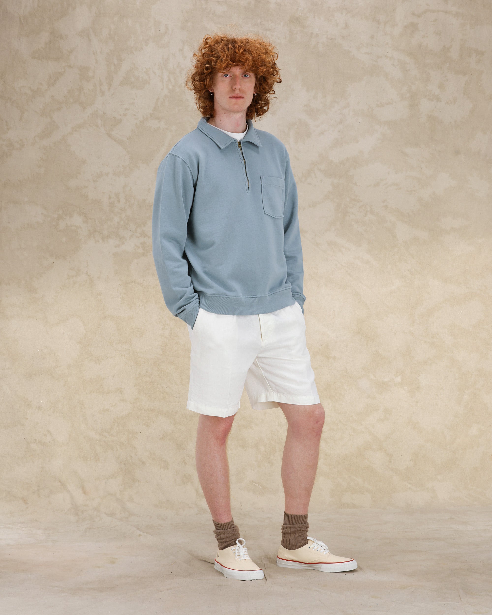 Yale Felpa In Cotone Con Colletto E Zip