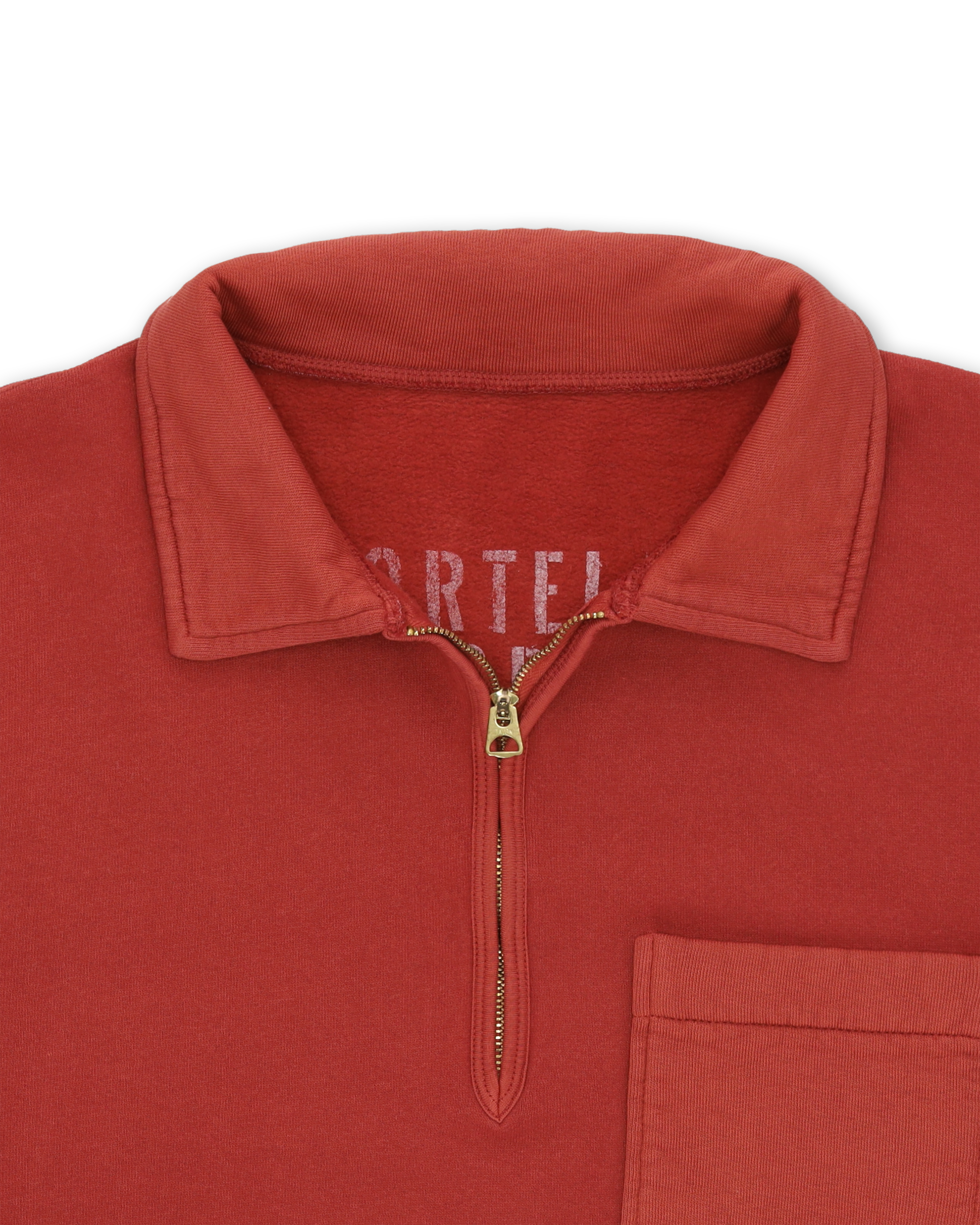 Yale Fleece Jersey Quarter Zip Collared Sweatshirt