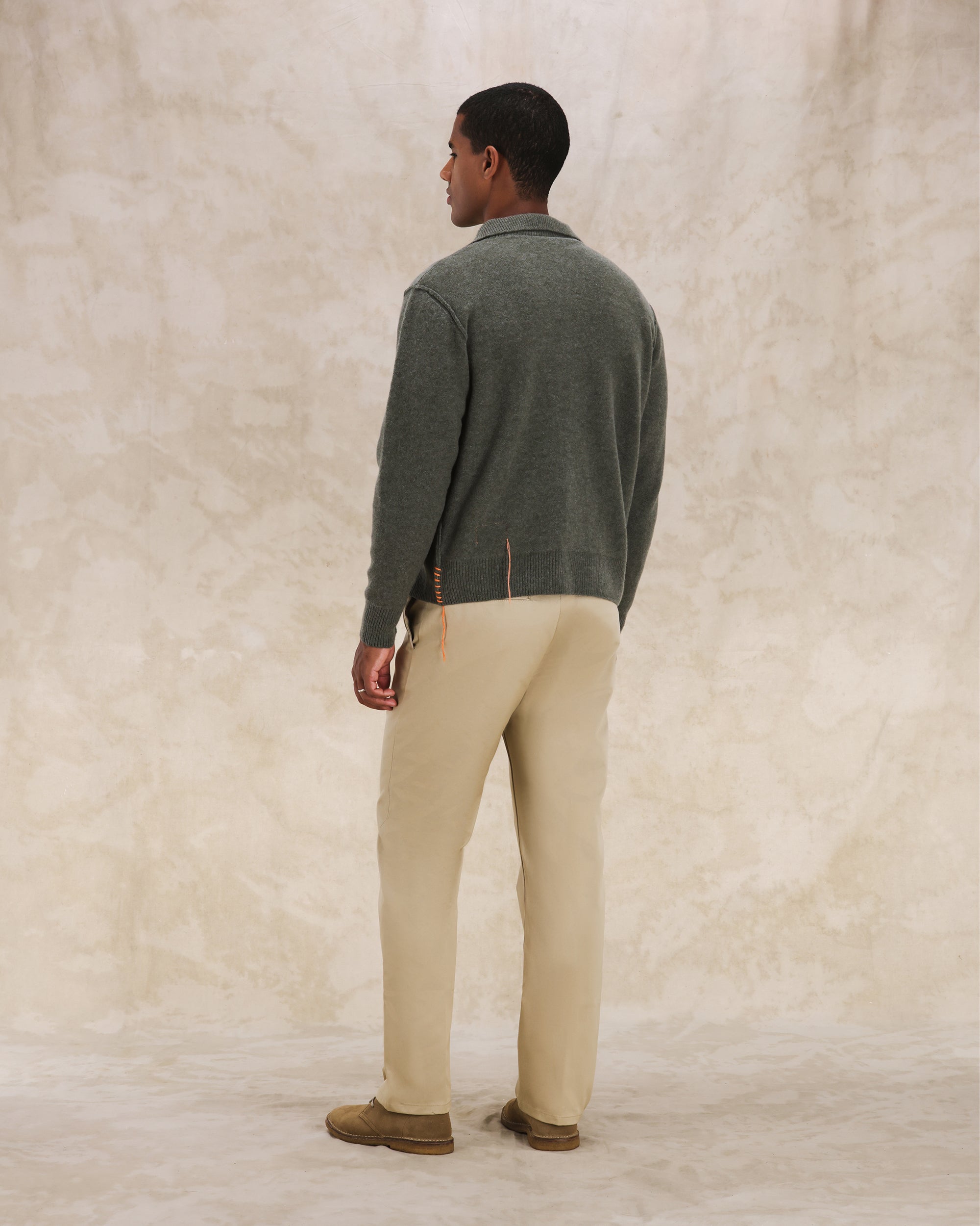 Yale Knit Wool Colletto E Zip