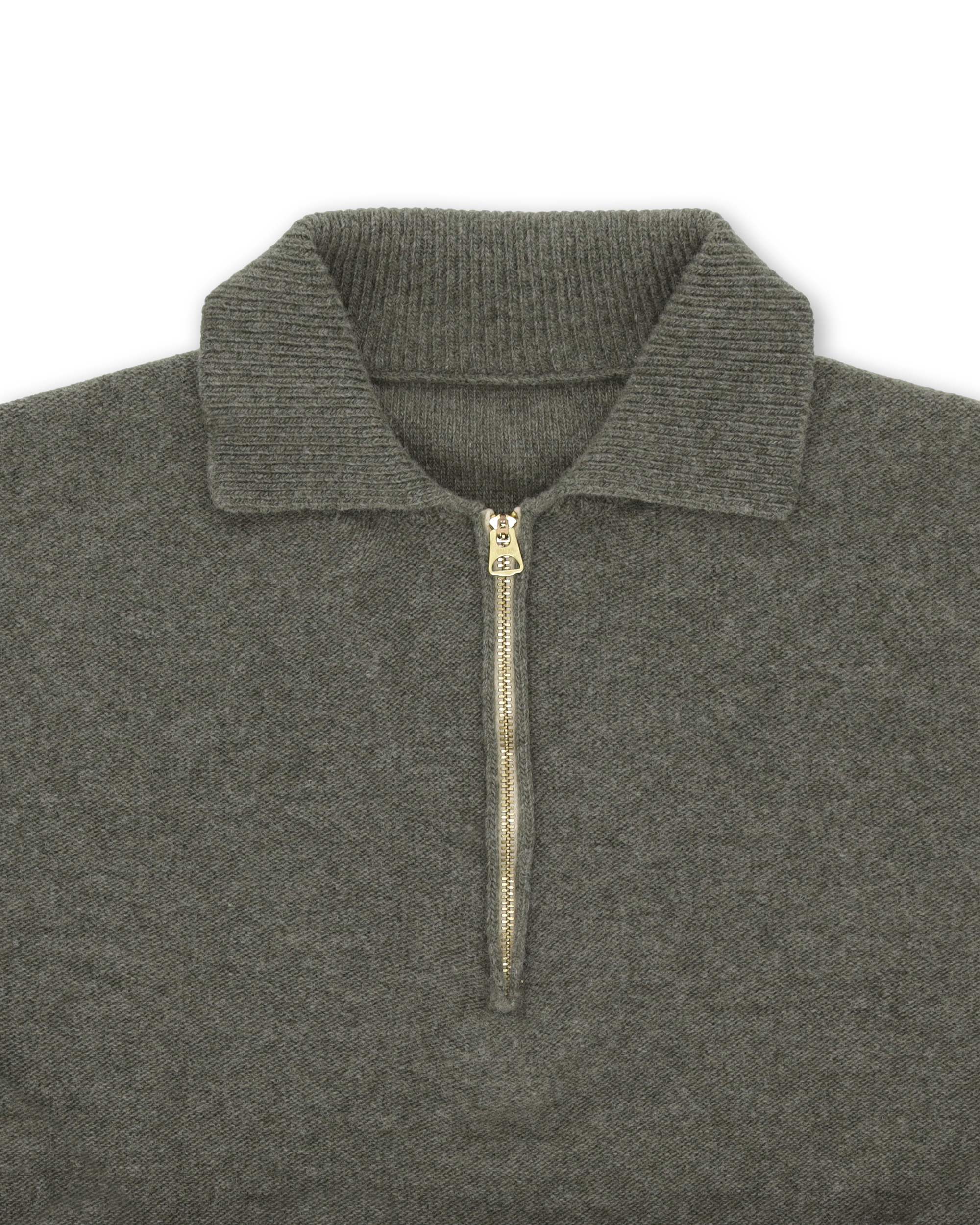 Yale Knit Wool Colletto E Zip