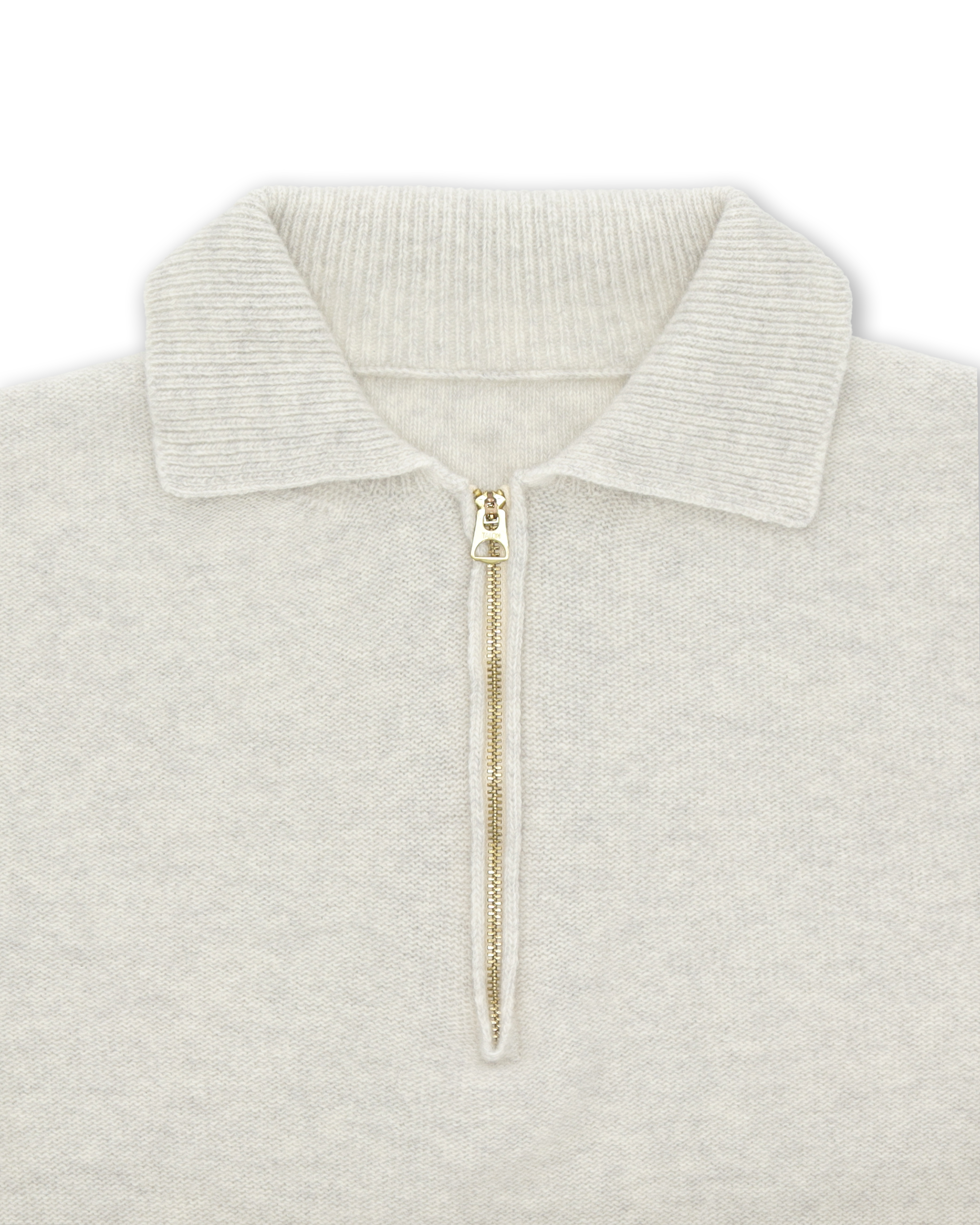 Yale Knit Wool Colletto E Zip