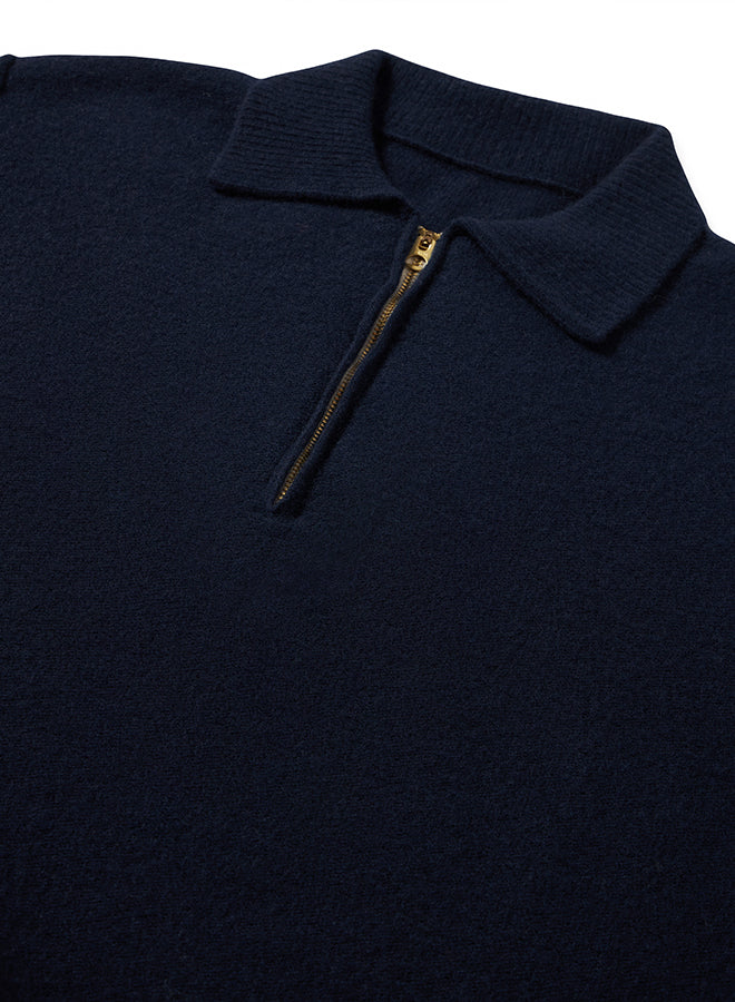 Yale Wool Sweater With Collar And Zip