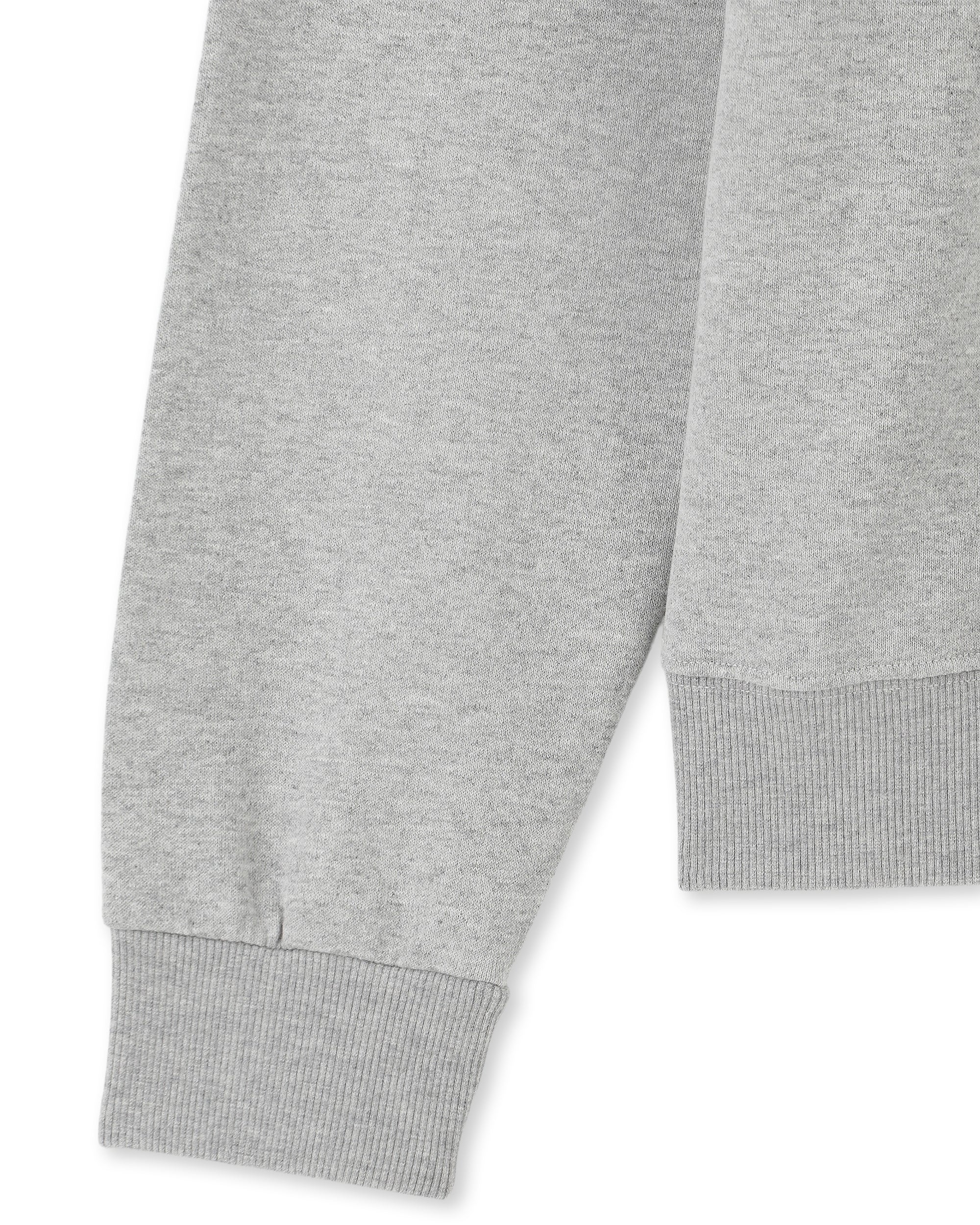Yalep Brushed Jersey Quarter Zip Collared Sweatshirt