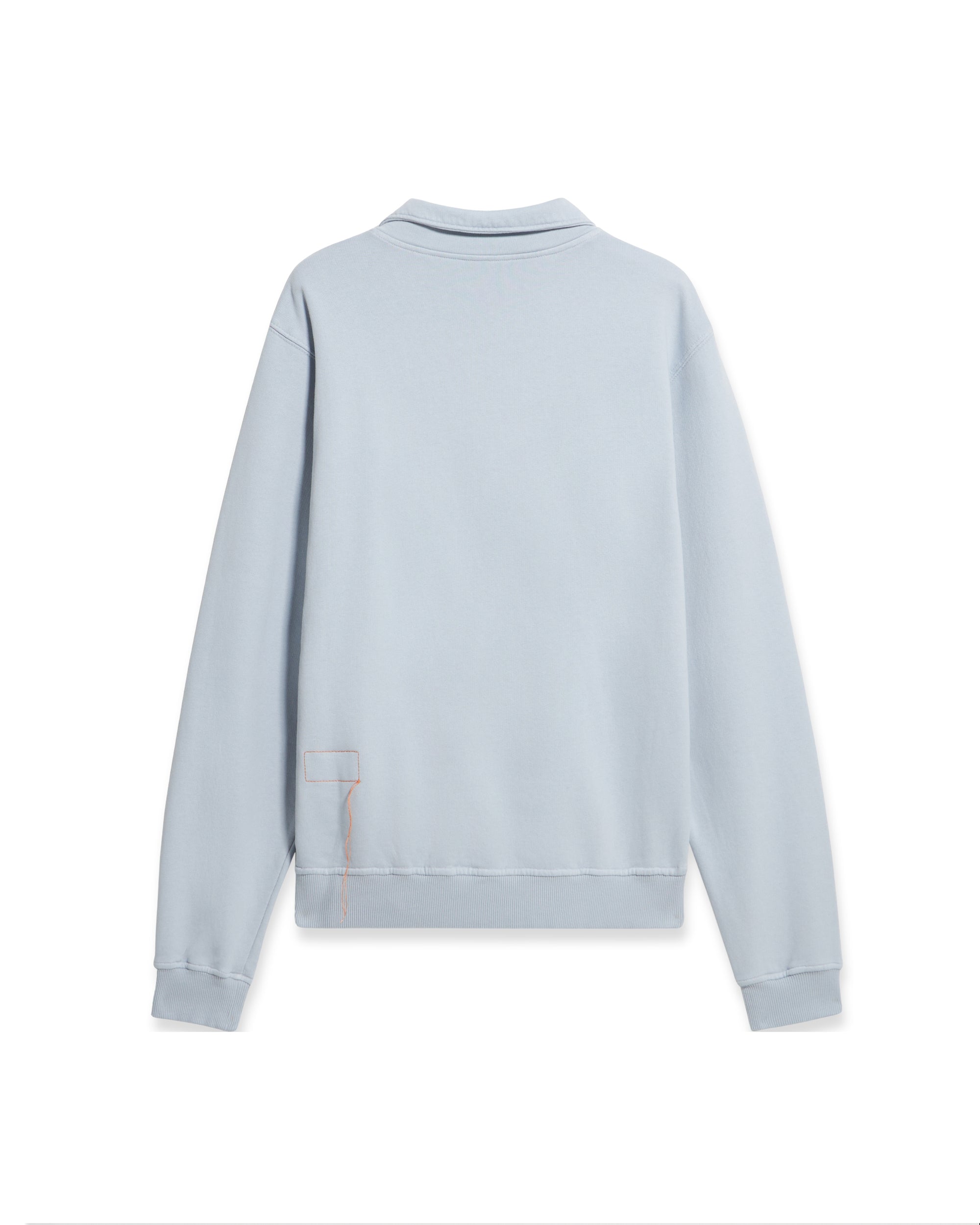 Yalep Brushed Jersey Quarter Zip Collared Sweatshirt