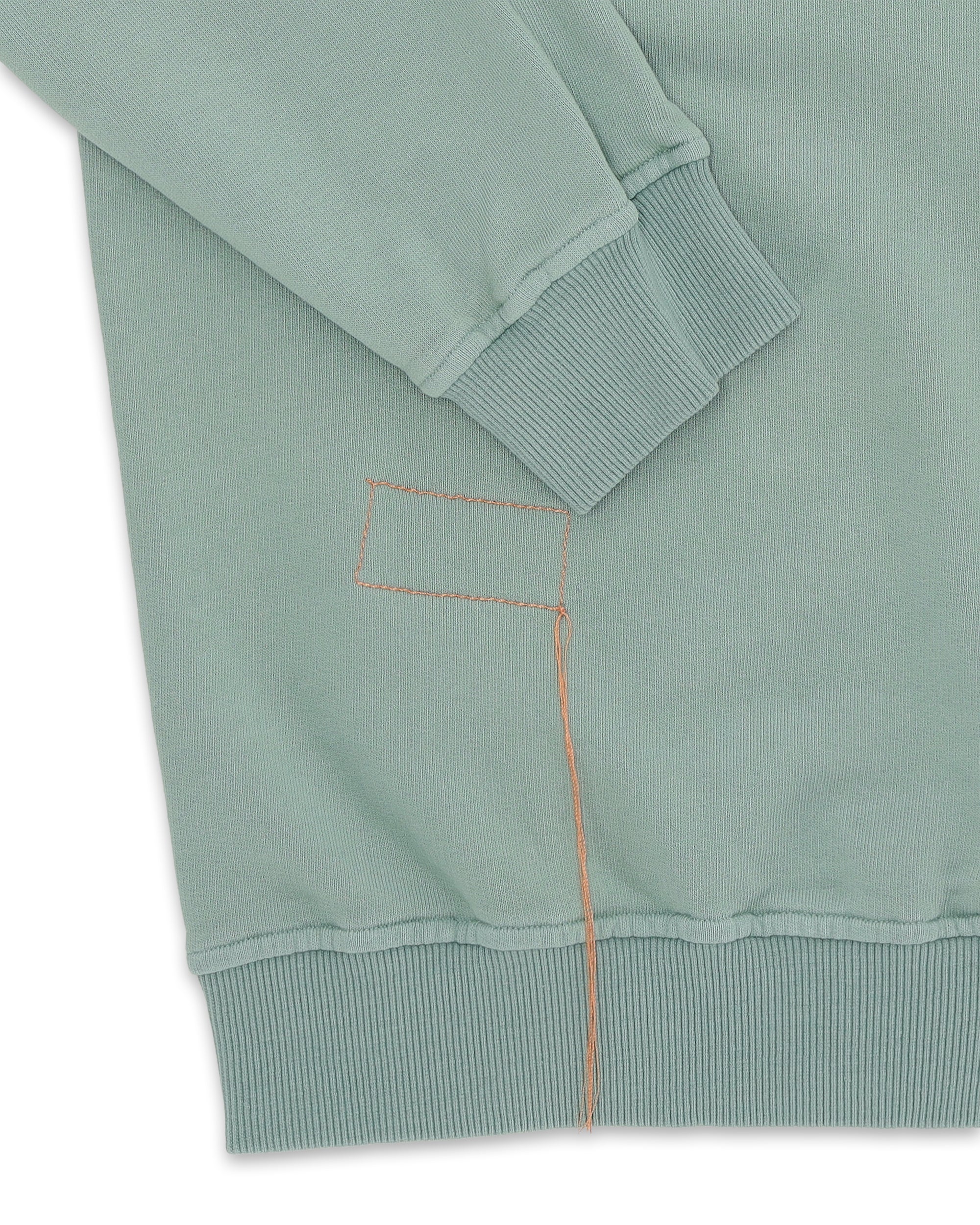 Yalepcoach Brushed Jersey Quarter Zip Collared Printed Sweatshirt