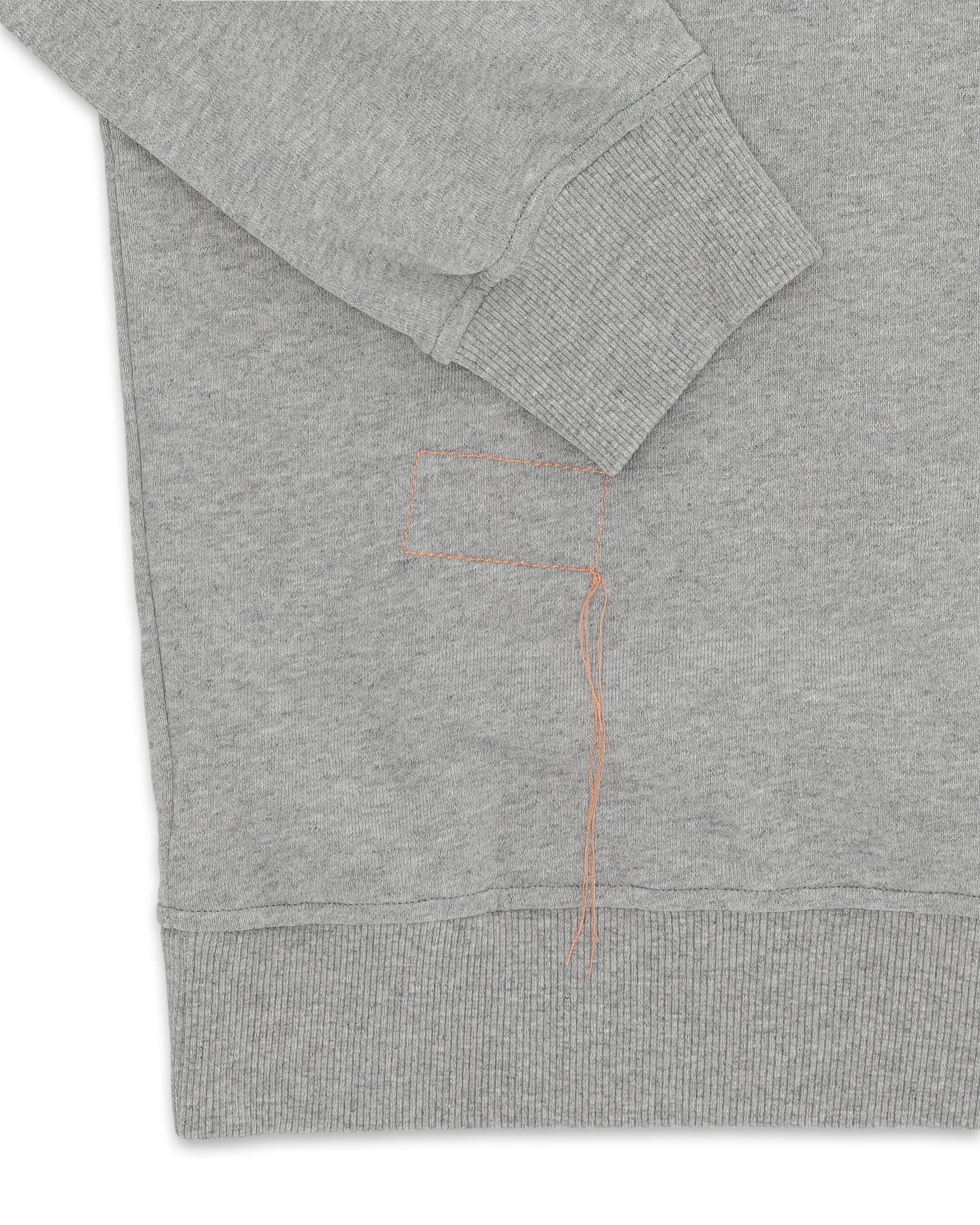 Yalepcoach Brushed Jersey Quarter Zip Collared Printed Sweatshirt
