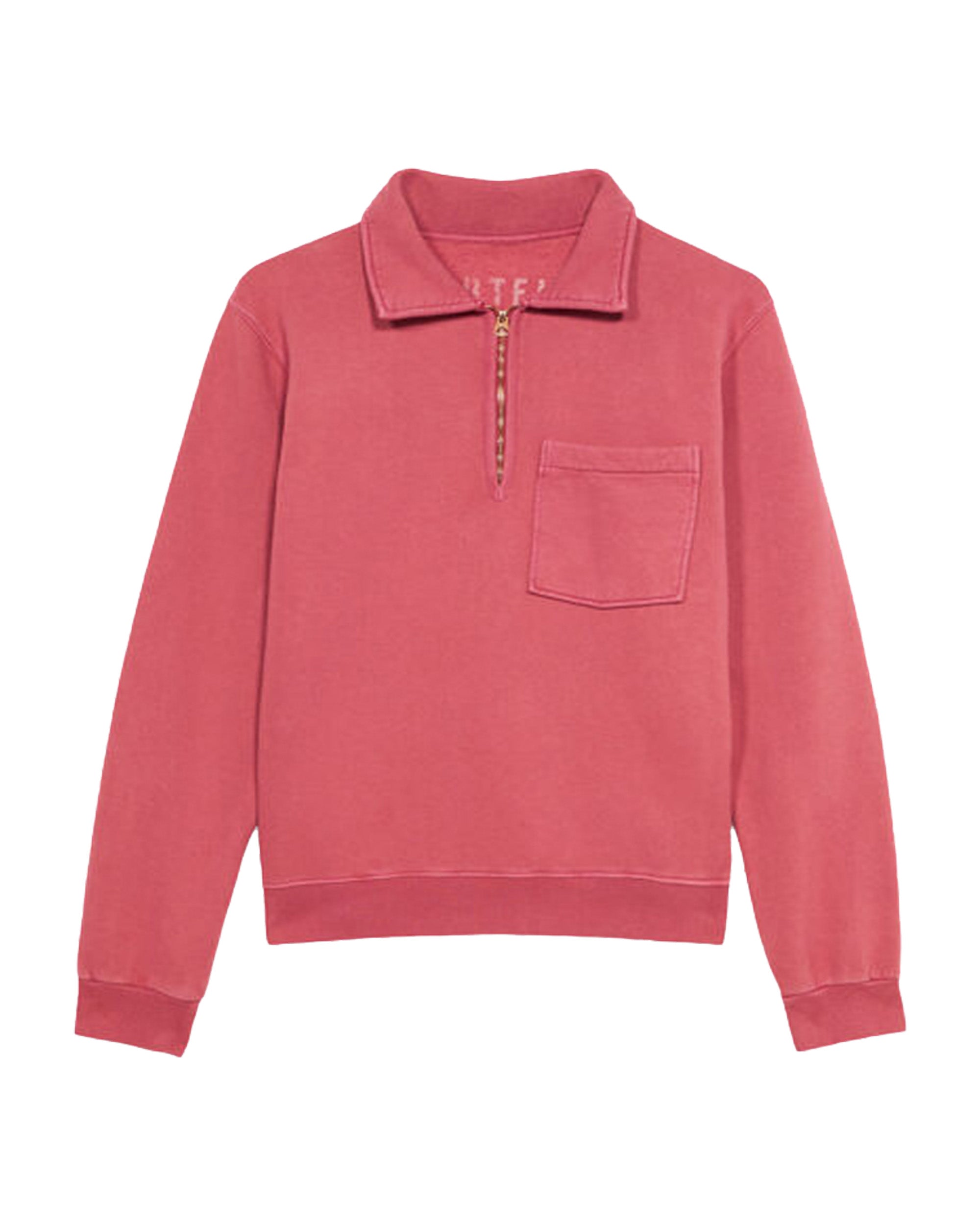 Yale Fleece Jersey Quarter Zip Collared Sweatshirt