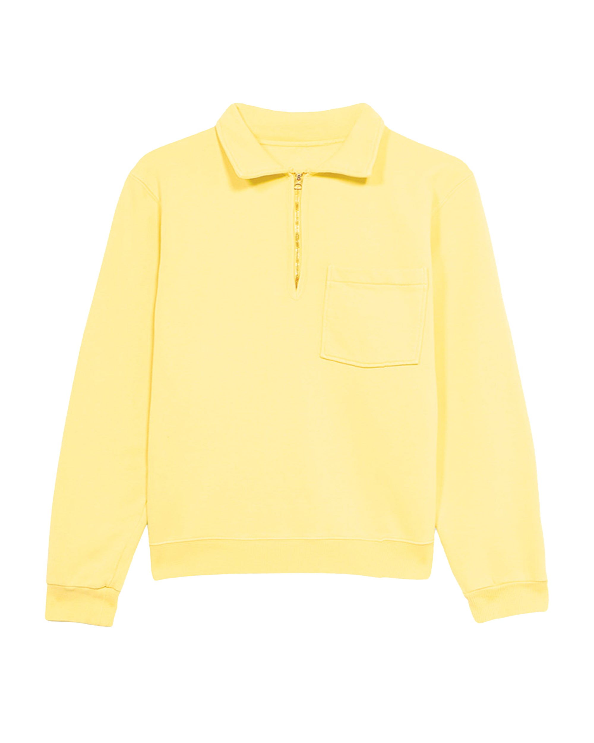 Yale Fleece Jersey Quarter Zip Collared Sweatshirt