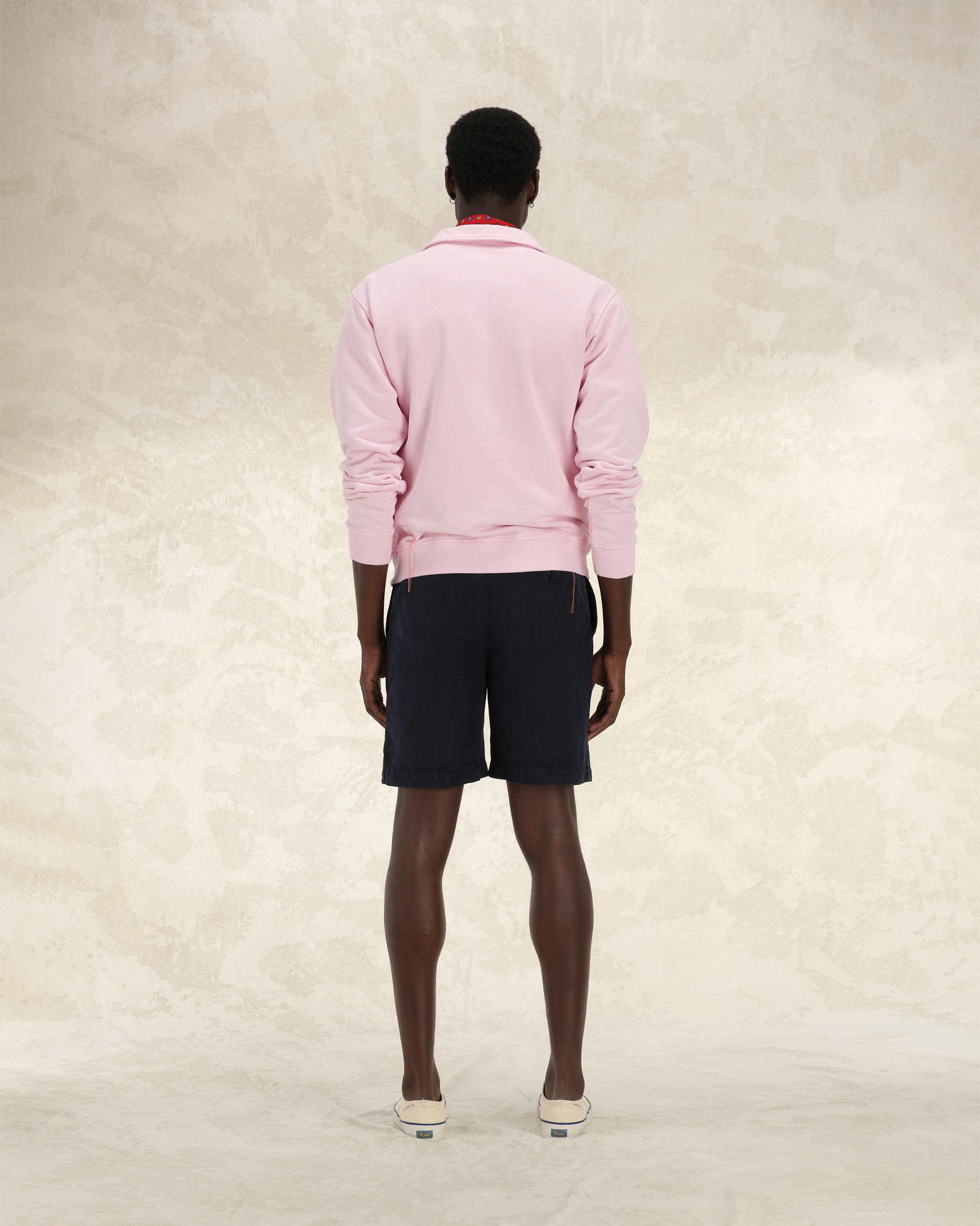 Yale Felpa In Jersey Garzato Con Colletto E Zip