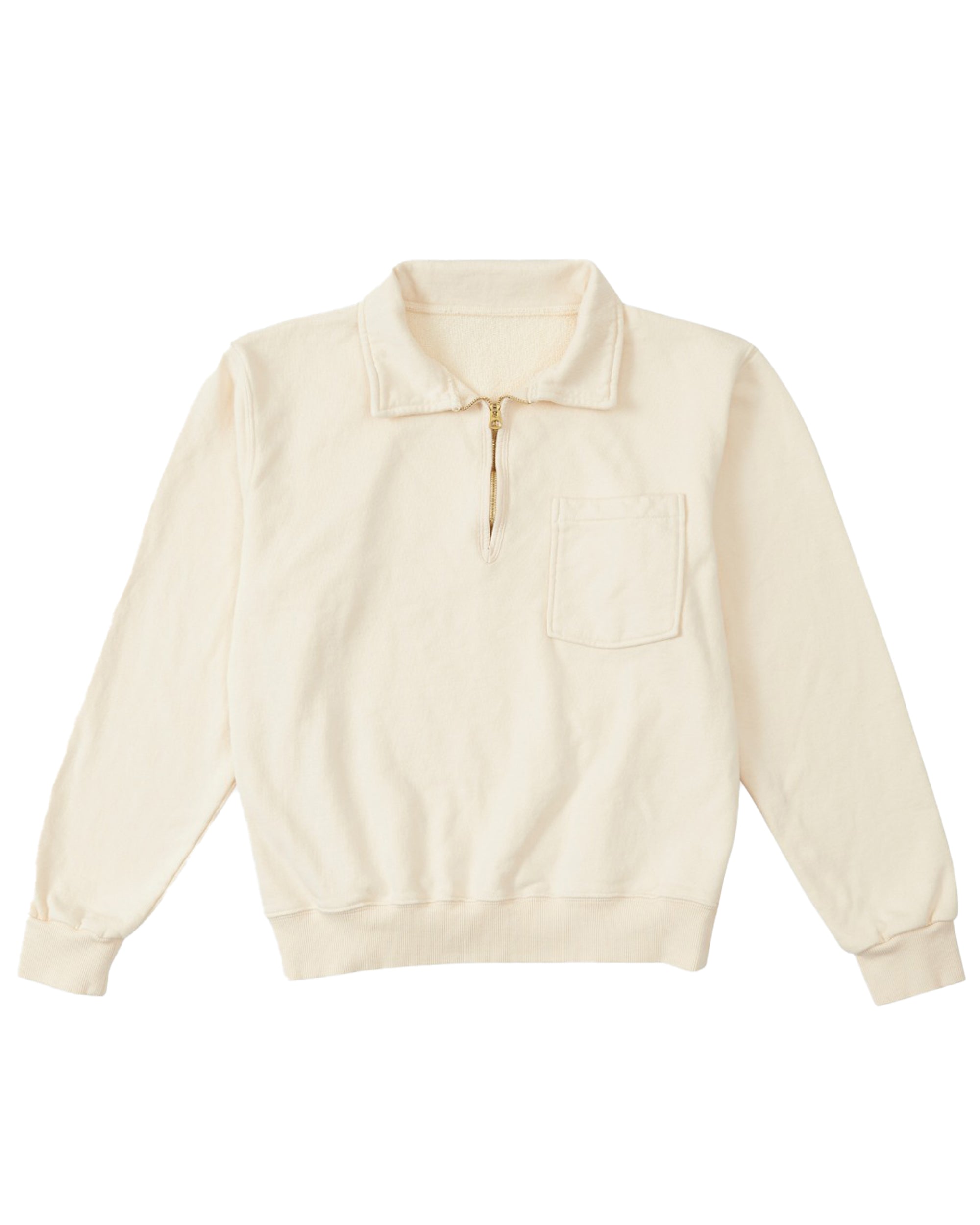 Yale Felpa In Cotone Felpato Con Colletto E Zip