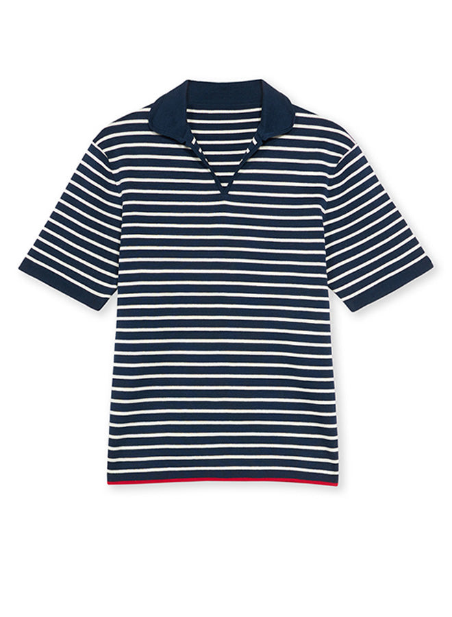 Andyb Polo Sleeves Short Ribbed
