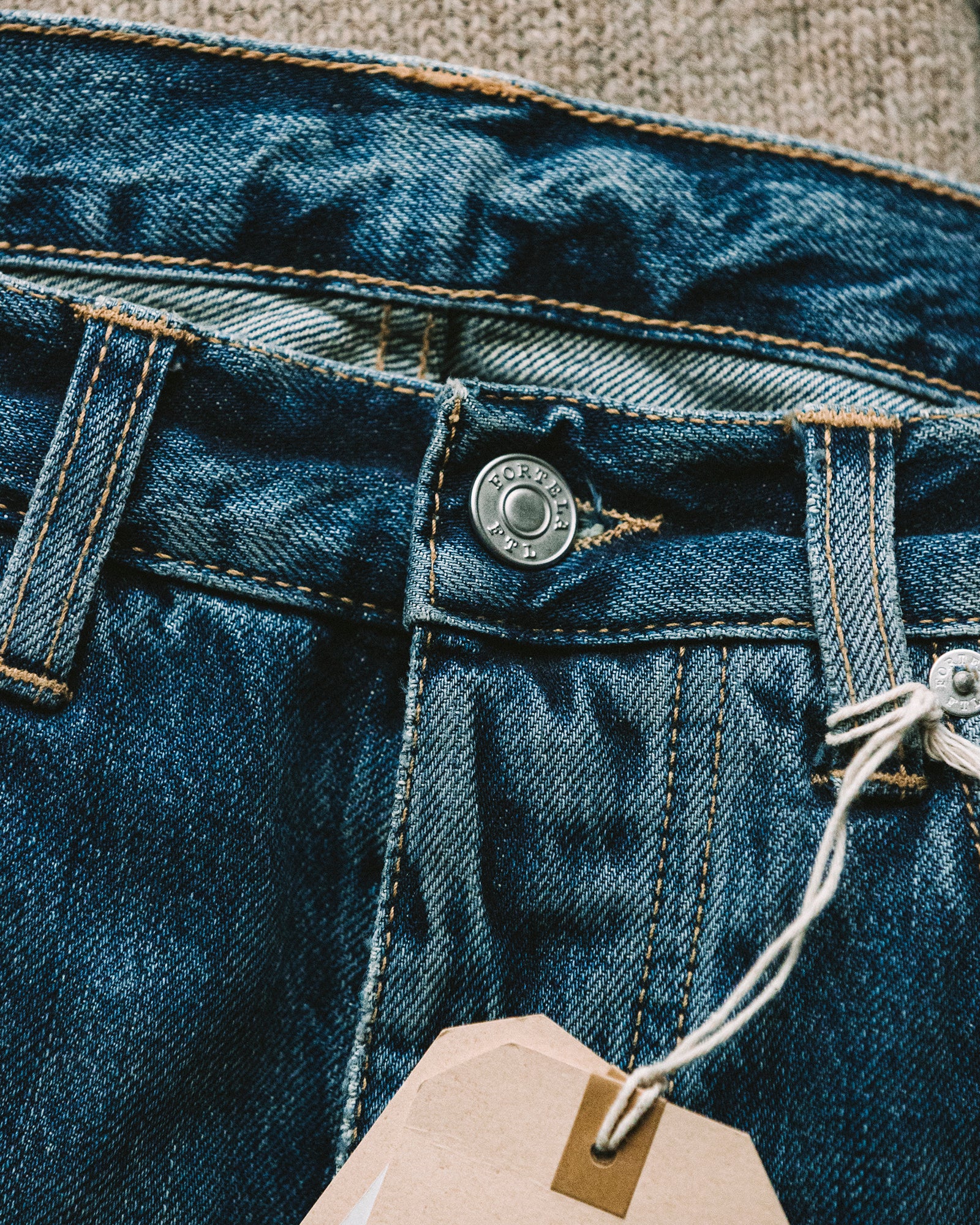 961 John Japan Denim Selvedge 5-pocket Slim Fit Stone Wash