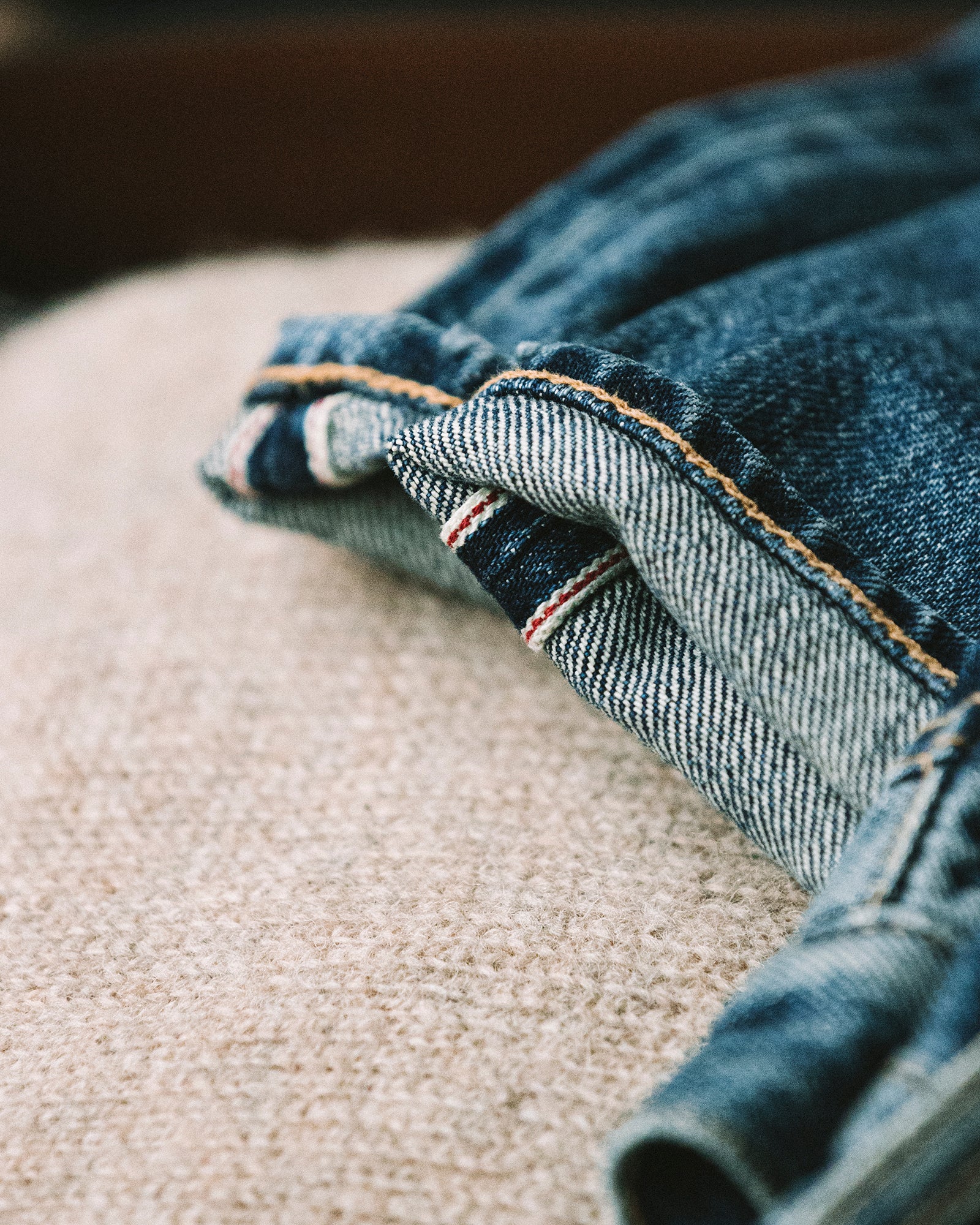 961 John Japan Denim Selvedge 5-pocket Slim Fit Stone Wash