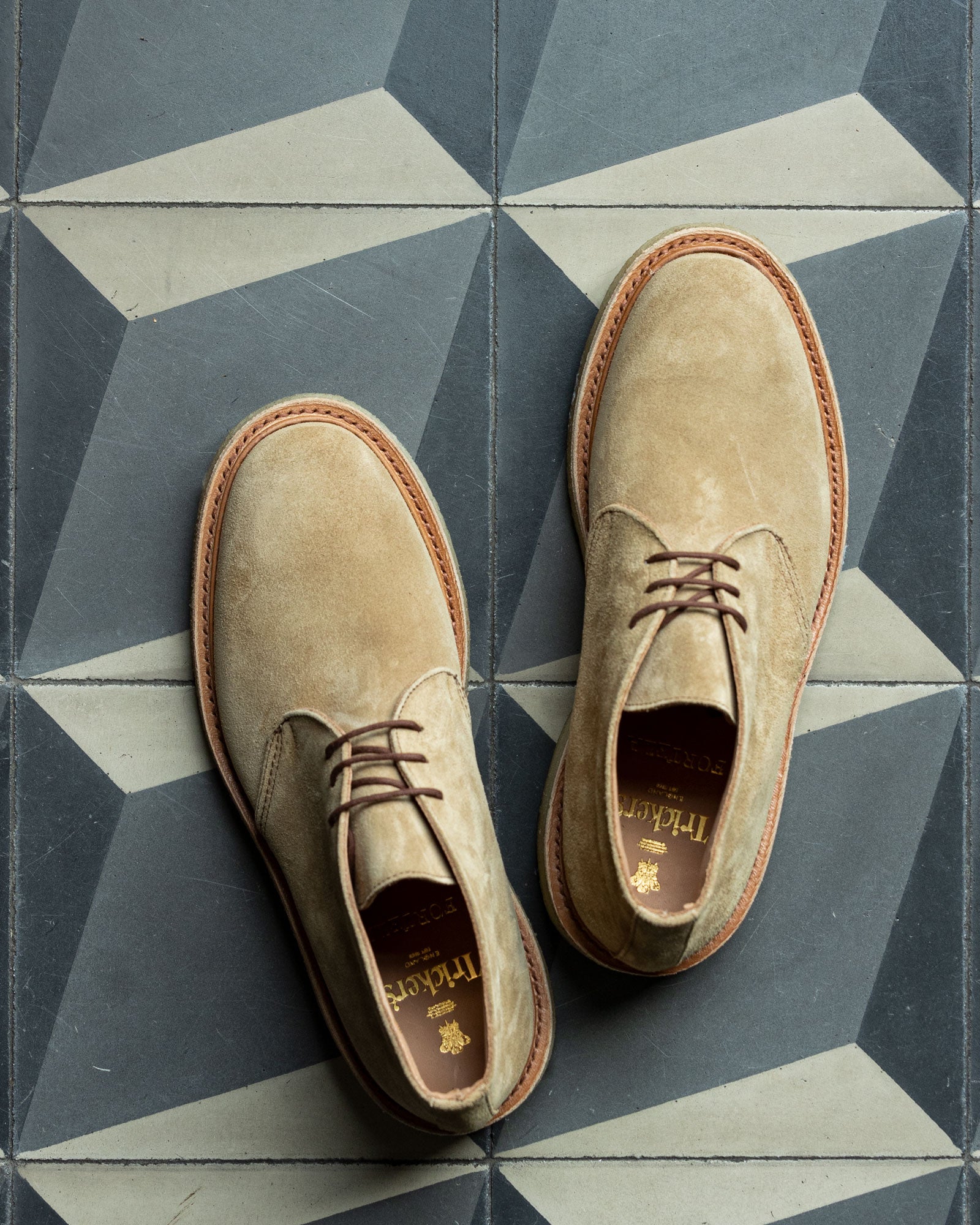 Trickers x Fortela Suede Leather Boots