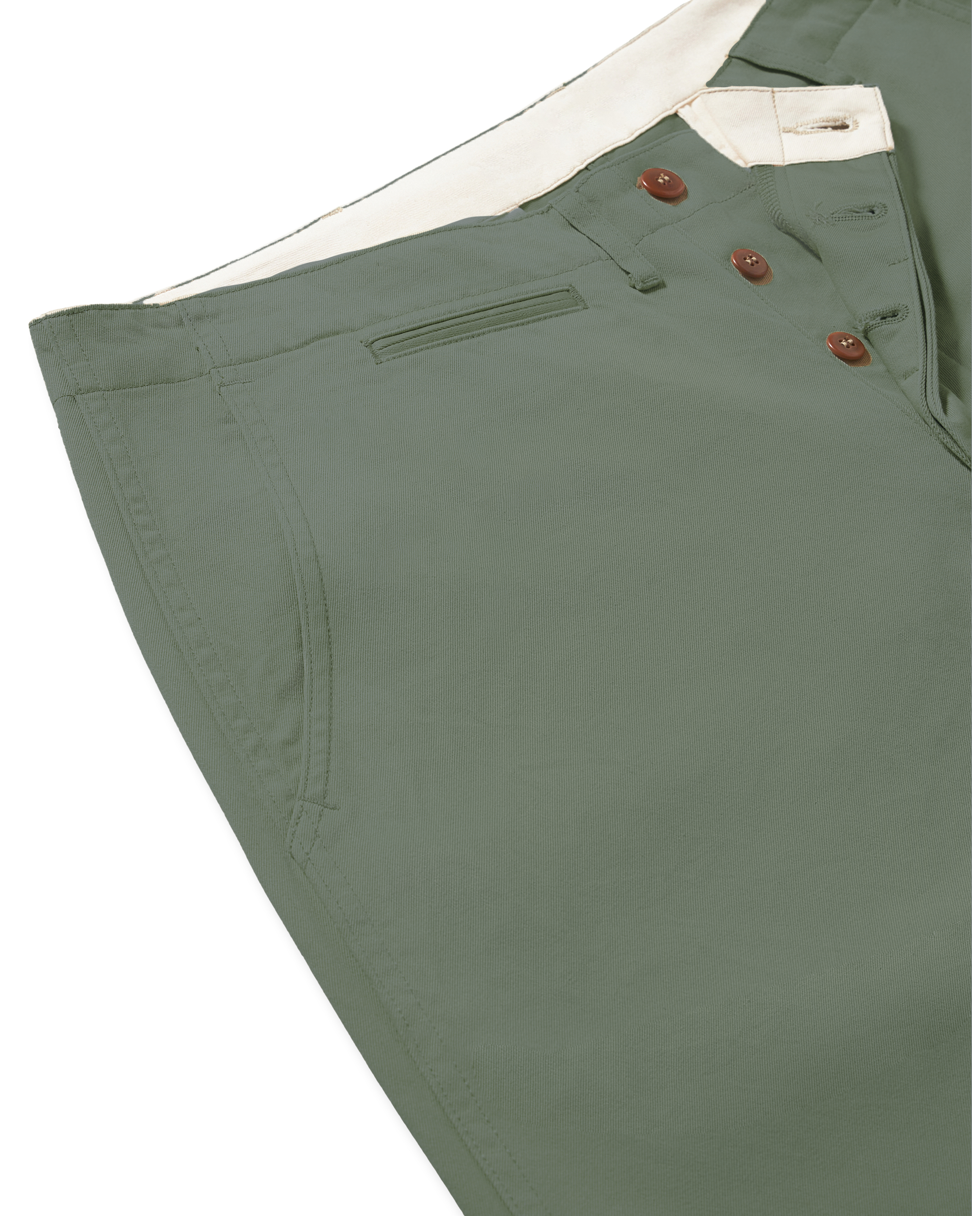 Officer Trousers Chino Cotton Satin