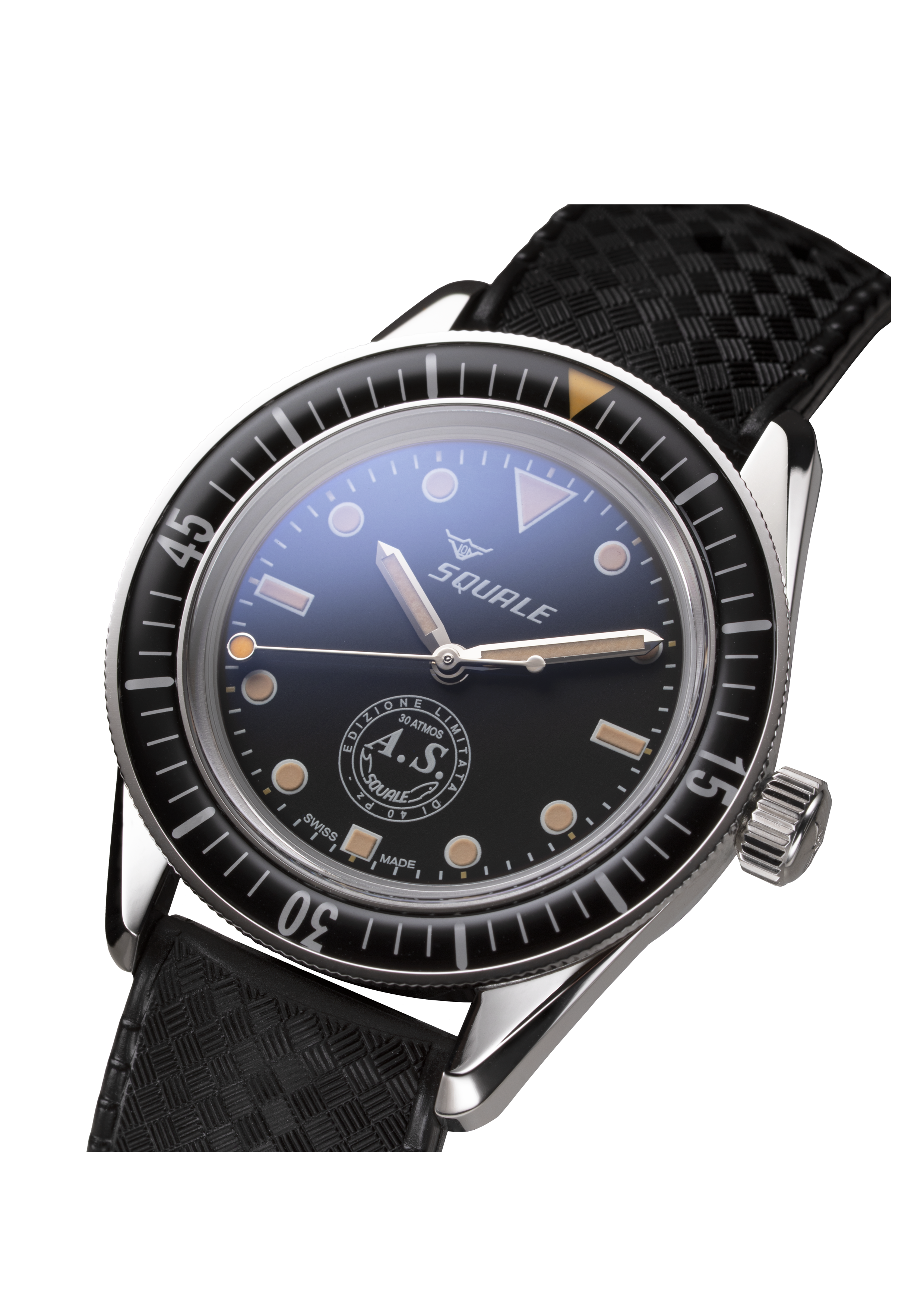 AS x Squale Black Dial