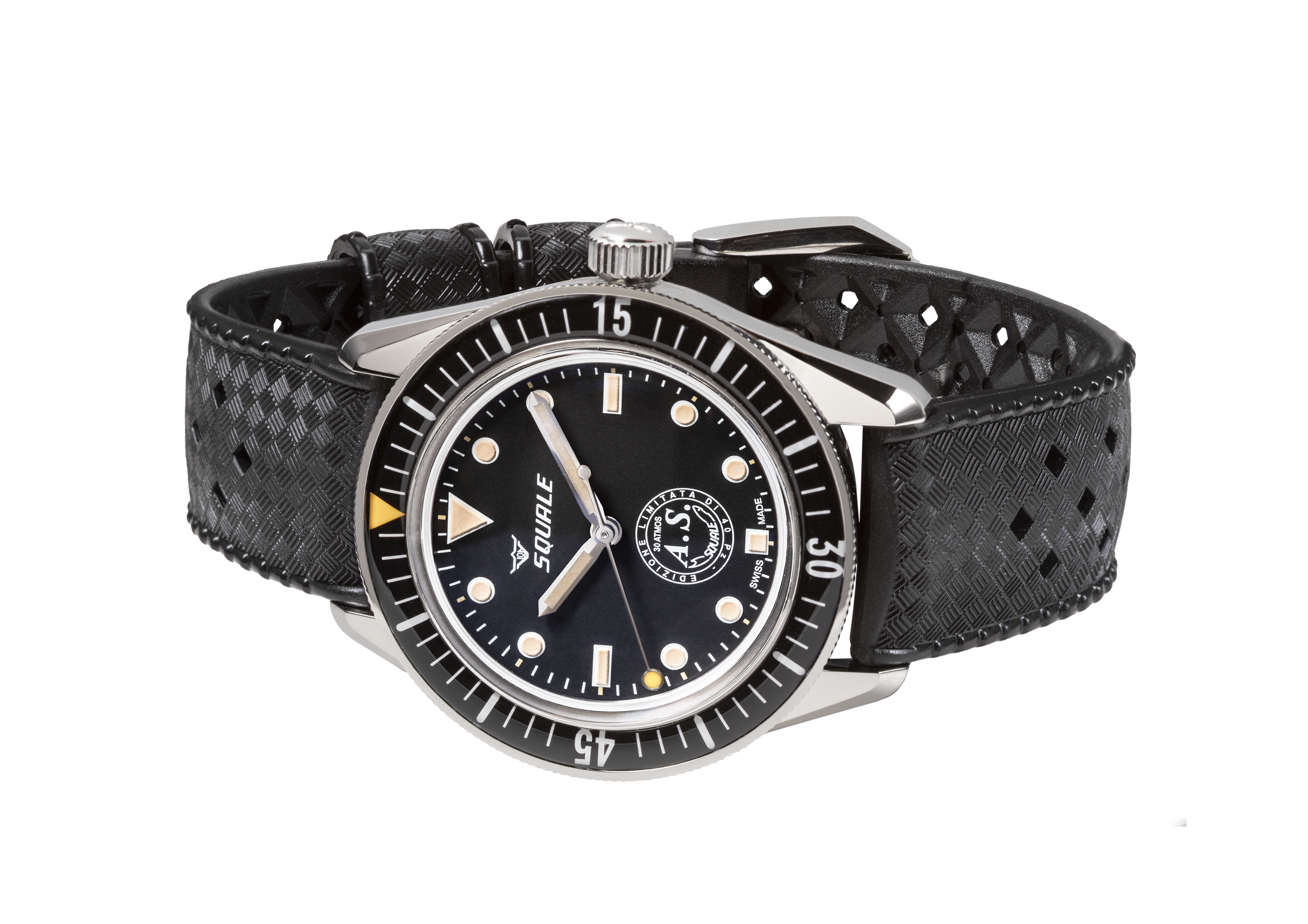 AS x Squale Black Dial