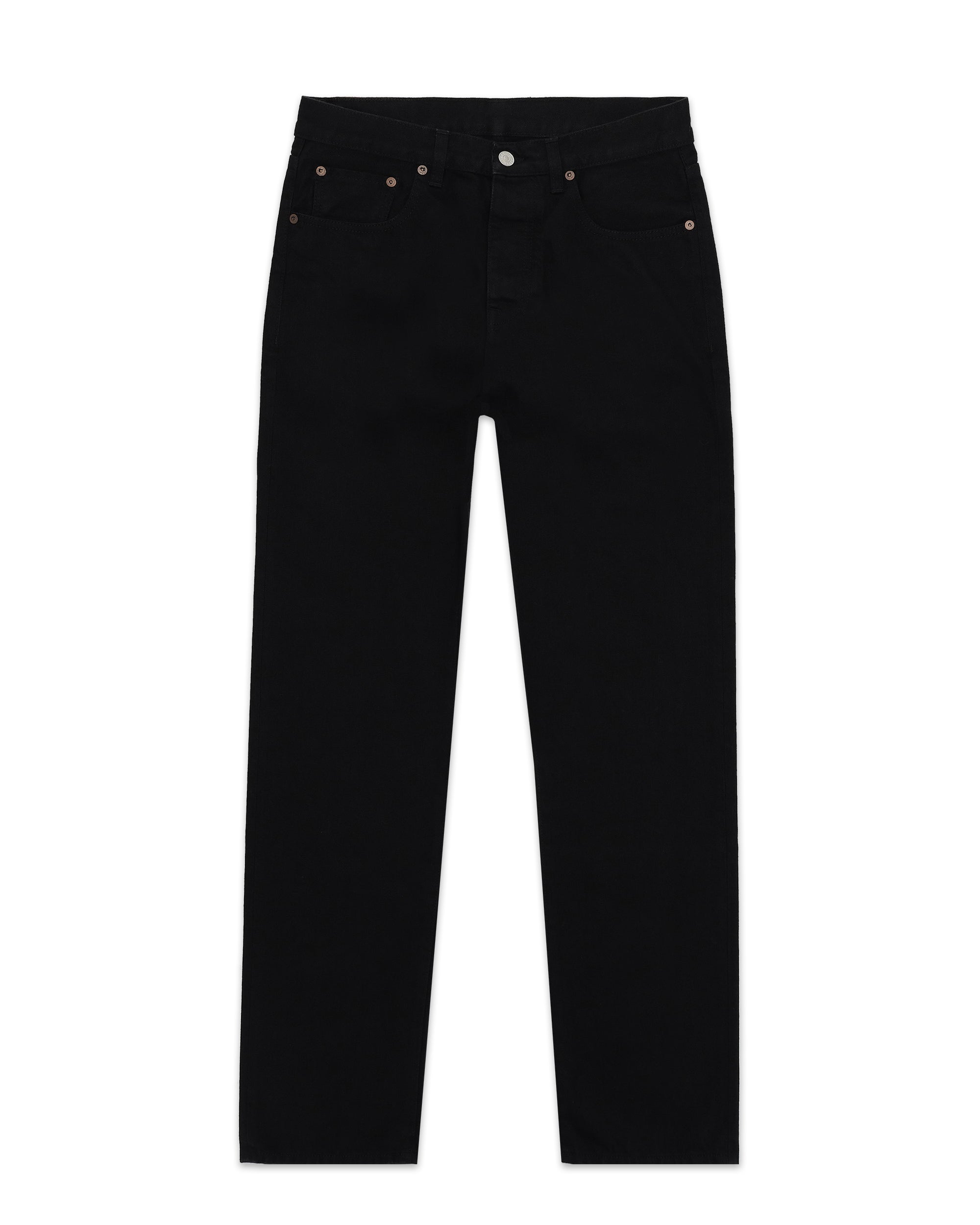 965 John Japan Denim Cimosato 5 Tasche Regular Fit Black