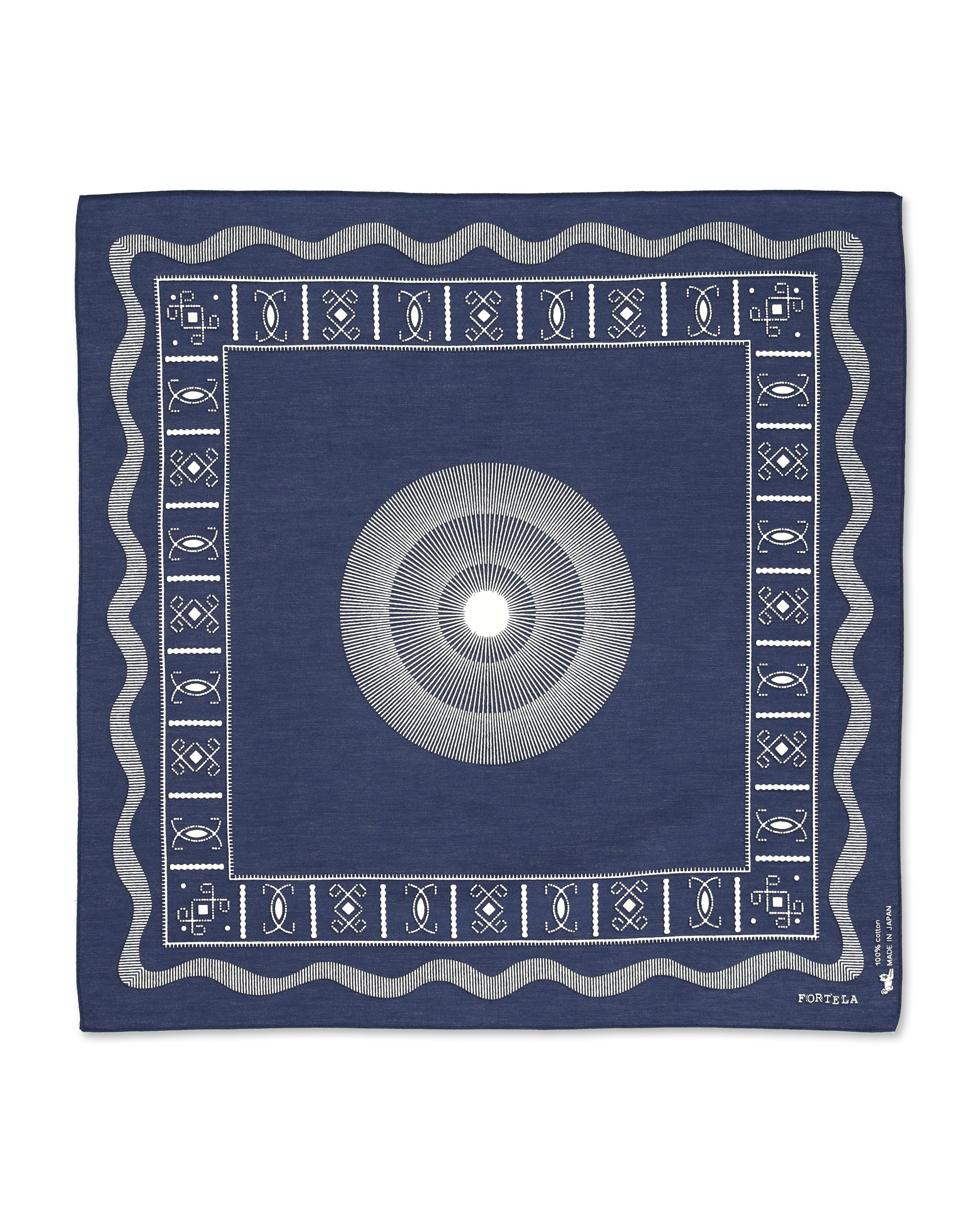 BANDANA-CIRCLE BLUE