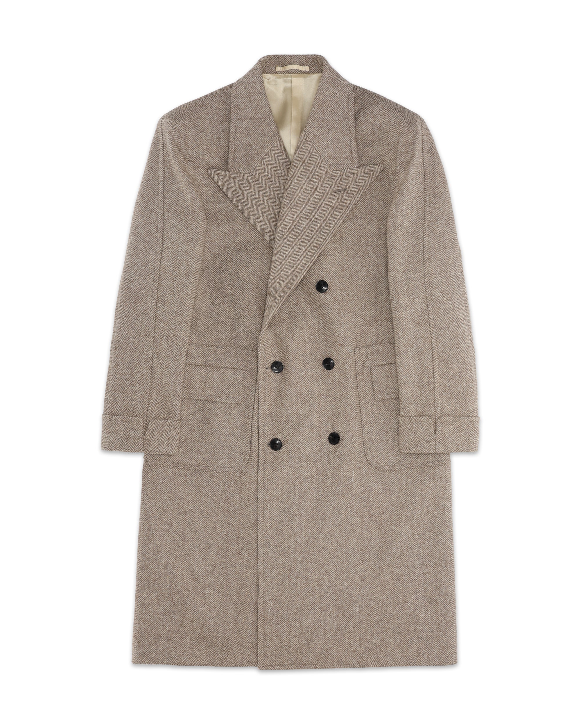 Bogart Wool Herringbone Double-breasted Coat