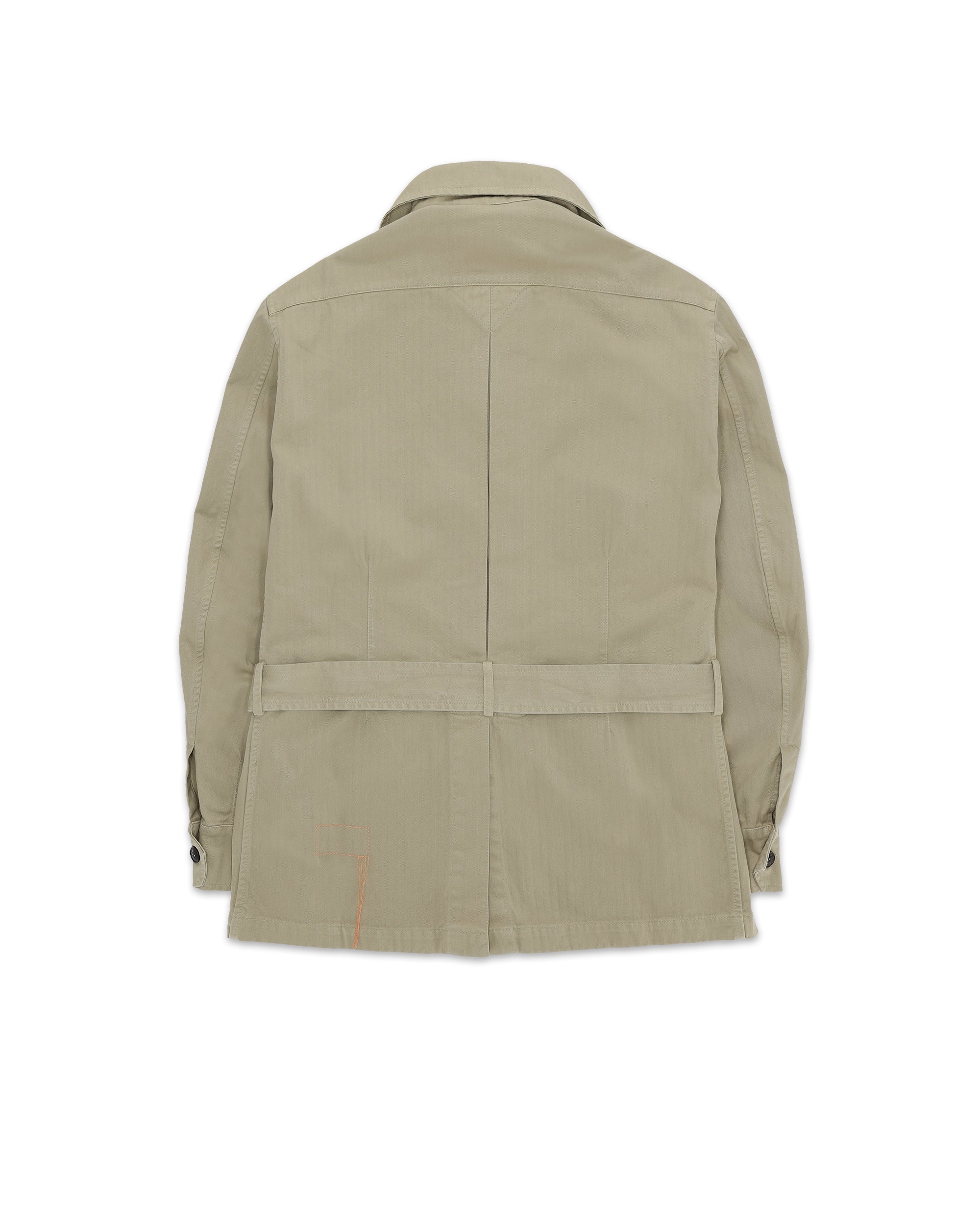 Clint Herringbone Cotton Saharian Jacket