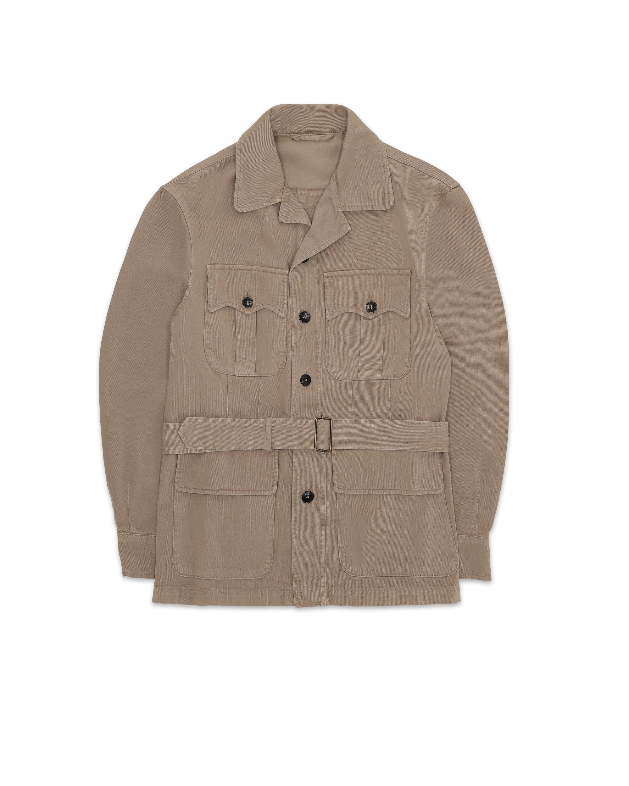 Clint Herringbone Cotton Saharian Jacket