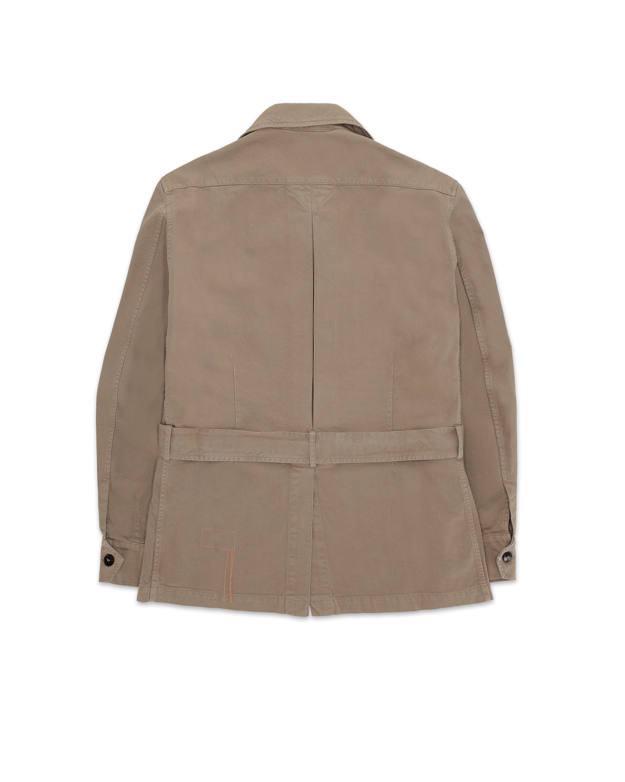 Clint Herringbone Cotton Saharian Jacket