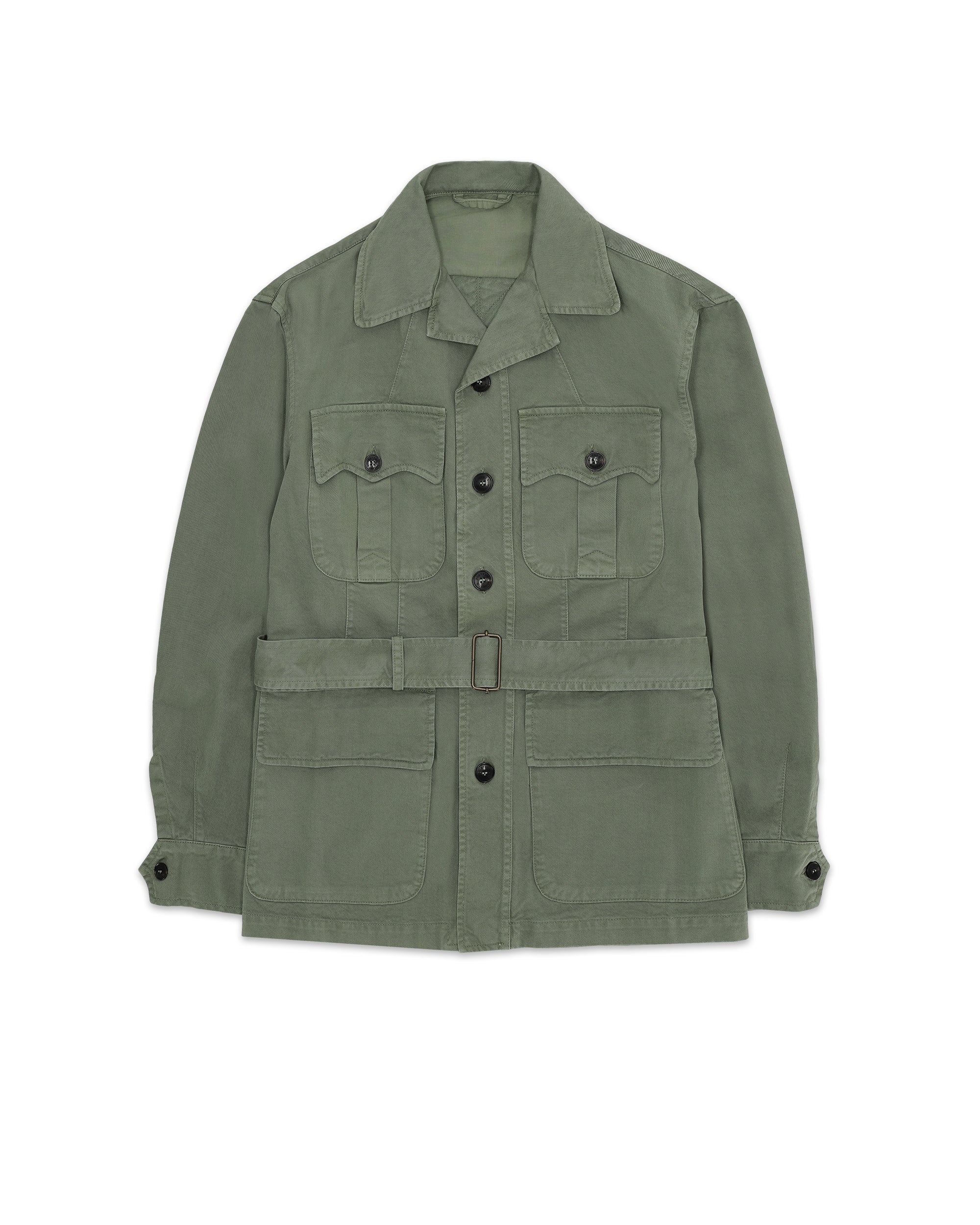 Clint Herringbone Cotton Saharian Jacket