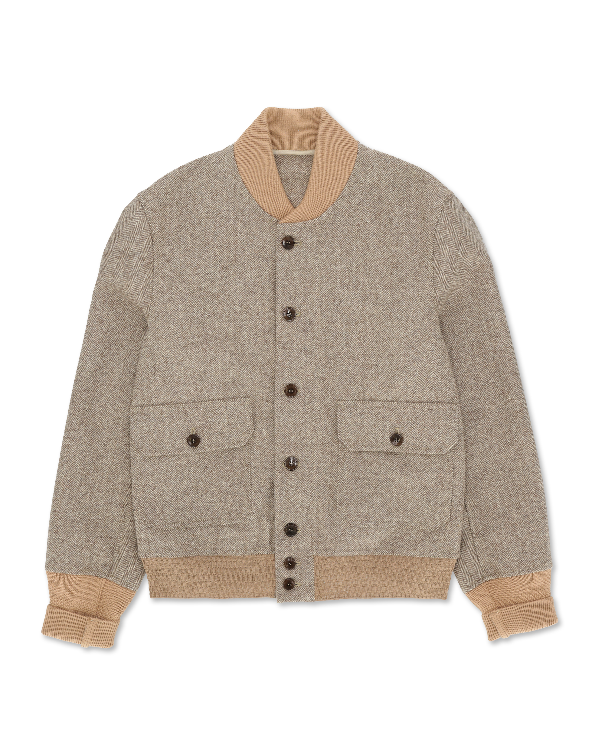 Cruiser Herringbone Wool Bomber 