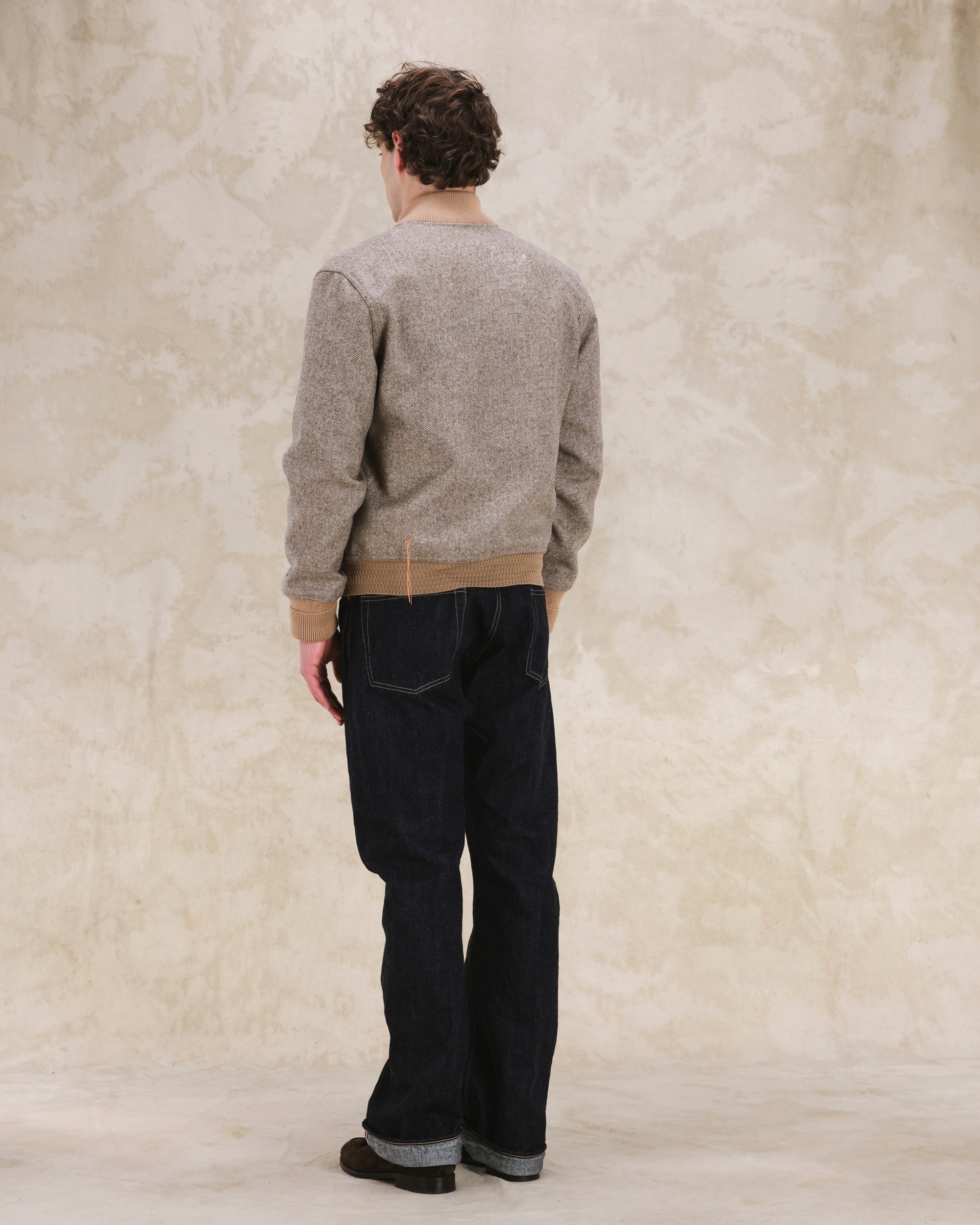 Cruiser Herringbone Wool Bomber 