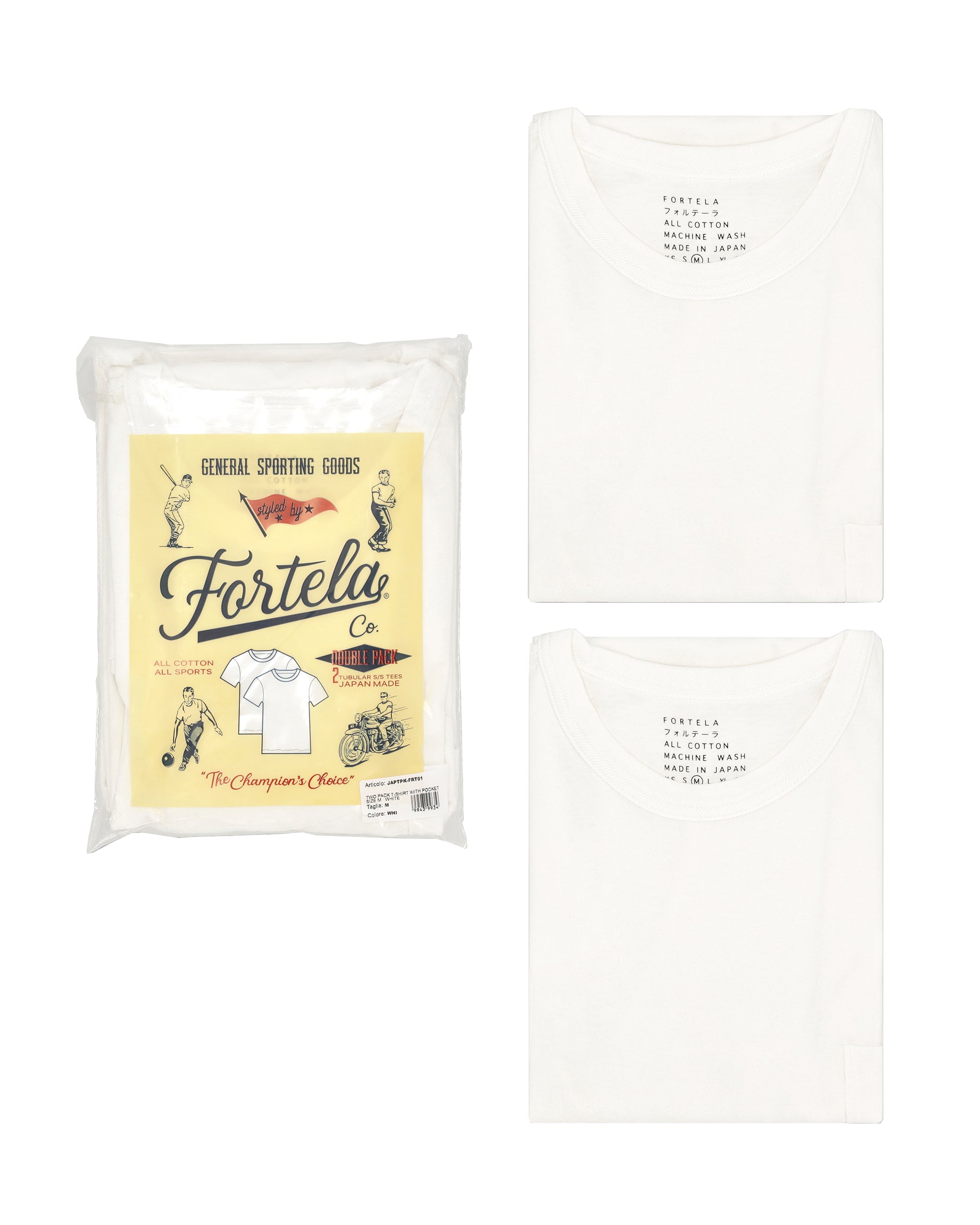 Japtpk Tubolar T-shirt with Pocket Double-pack