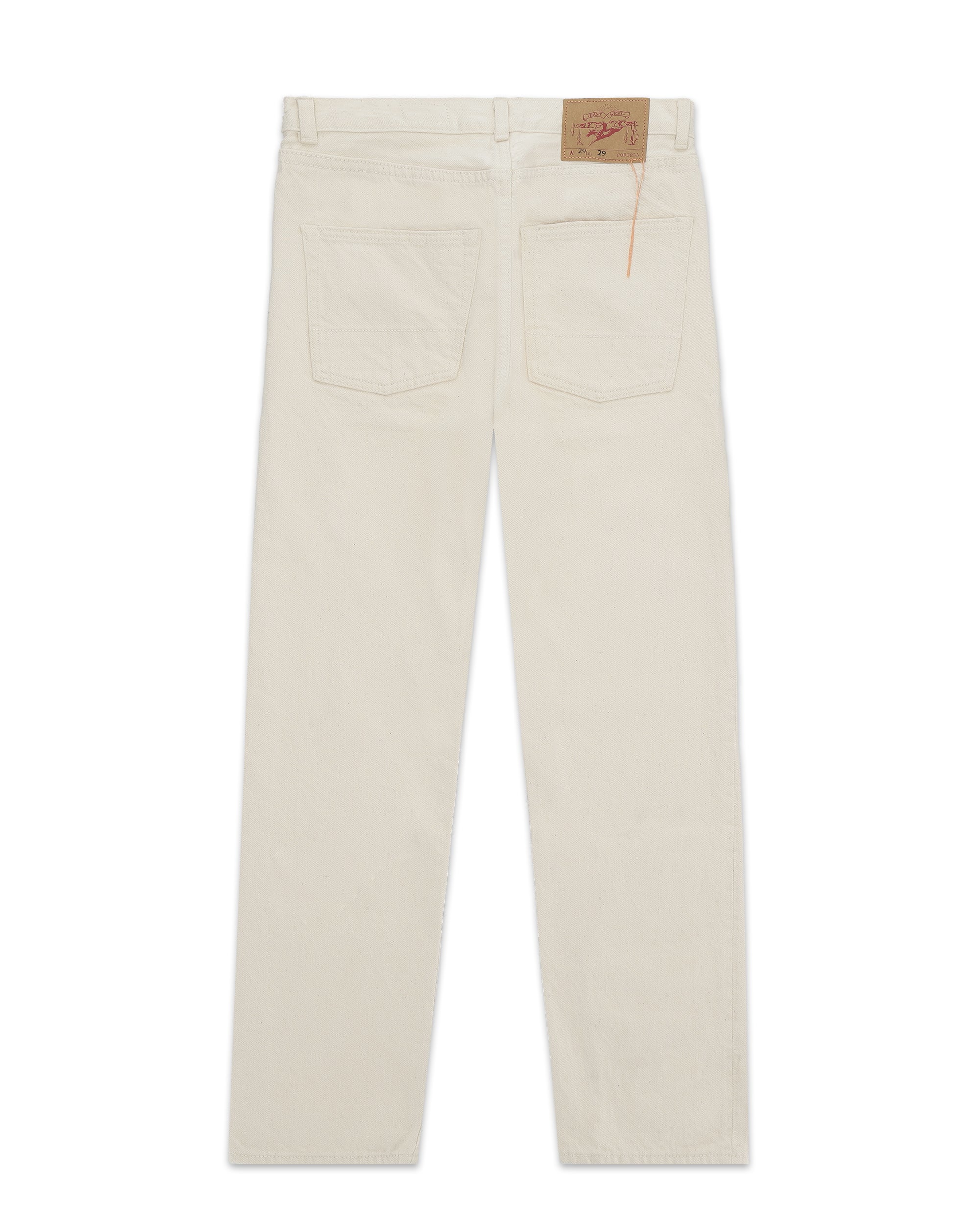 Johnjap Denim Selvedge 5-pocket Regular Fit Ecru'