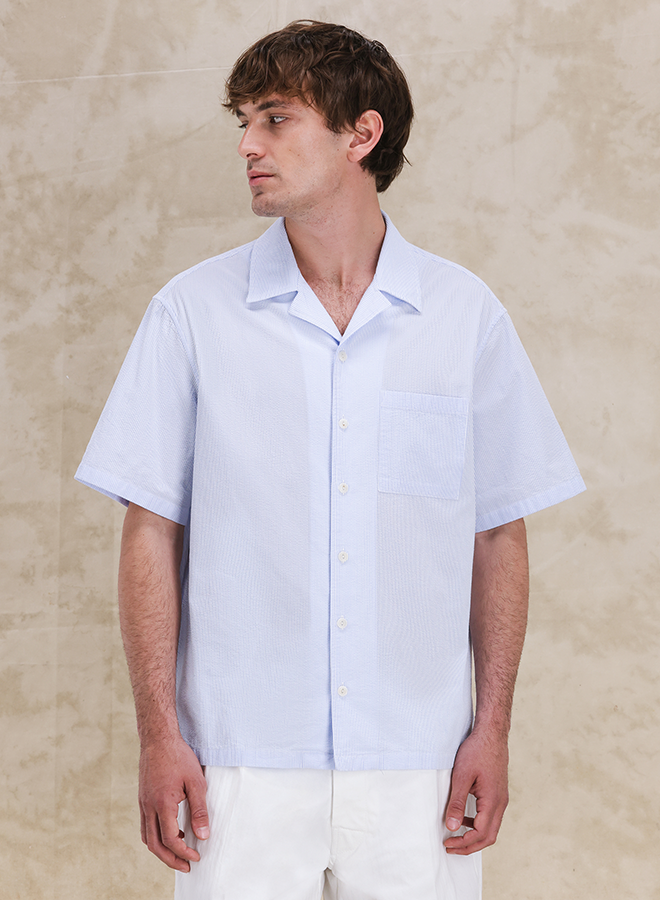 Bowling Shirt Linen Short Sleeves