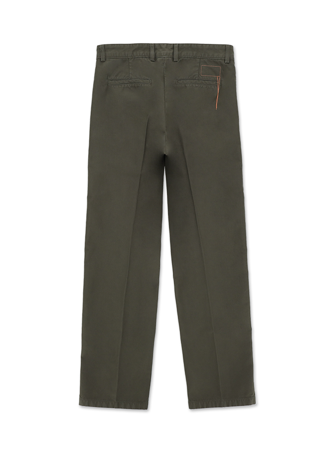 Maine33 Pantaloni In Canvas di Cotone Rovesciato
