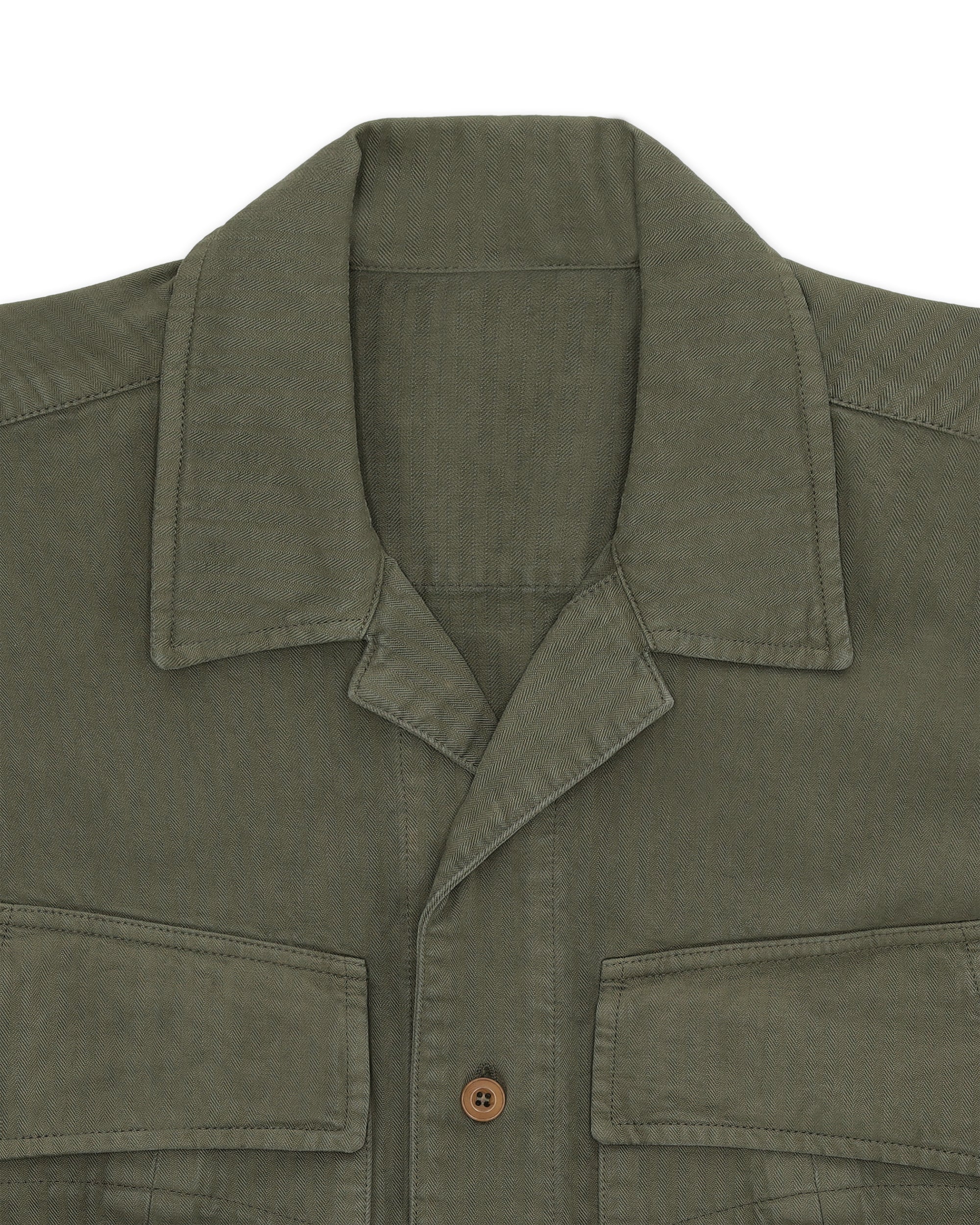 Meckongt Overshirt In Herringbone