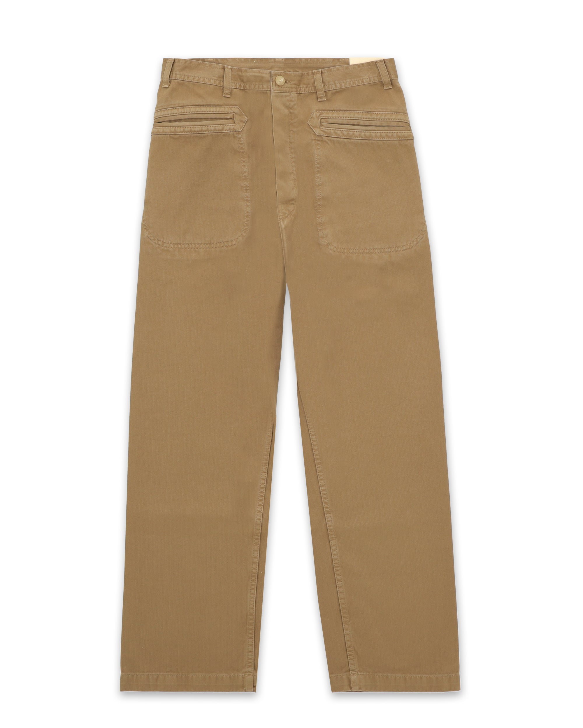Nemo Pantaloni in Herringbone di Cotone