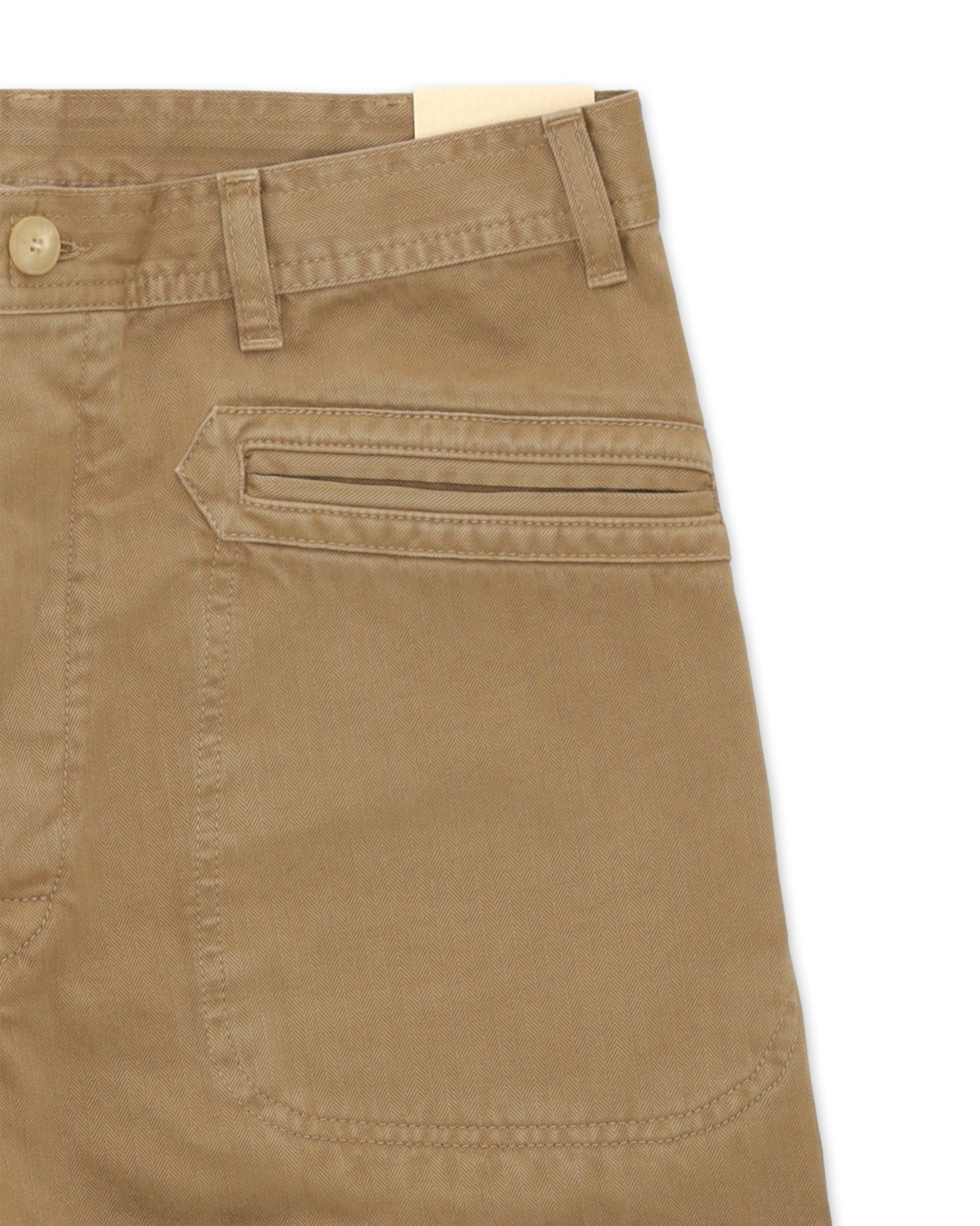 Nemo Pantaloni in Herringbone di Cotone