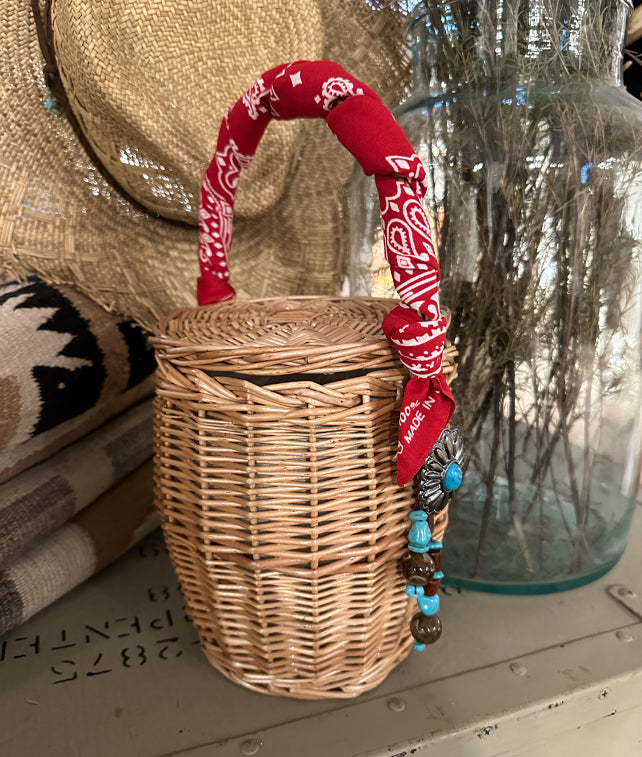 Nitis3 Borsa In Vimini Con Concho Small