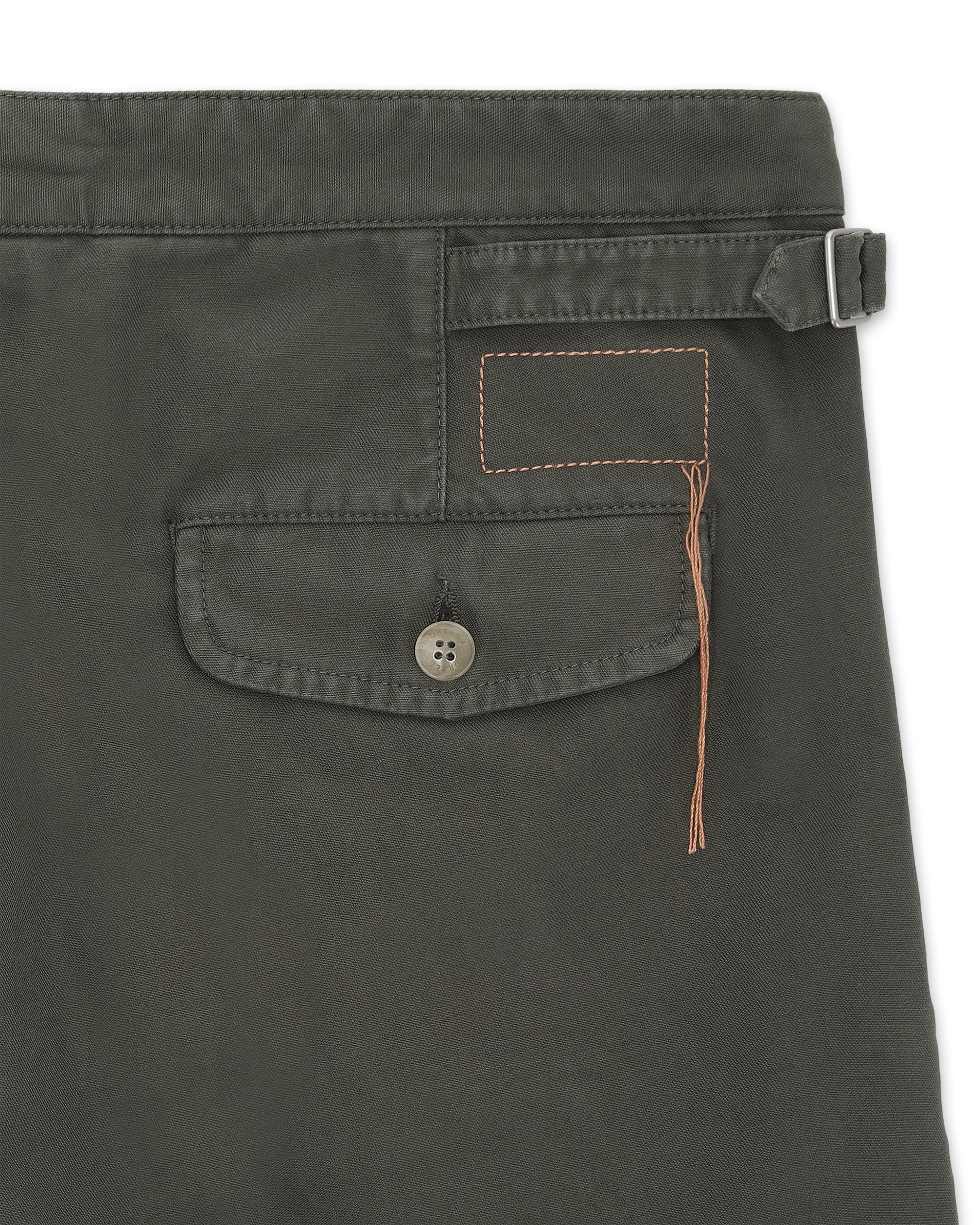 Oklahoma Reversed Cotton Canvas Trousers