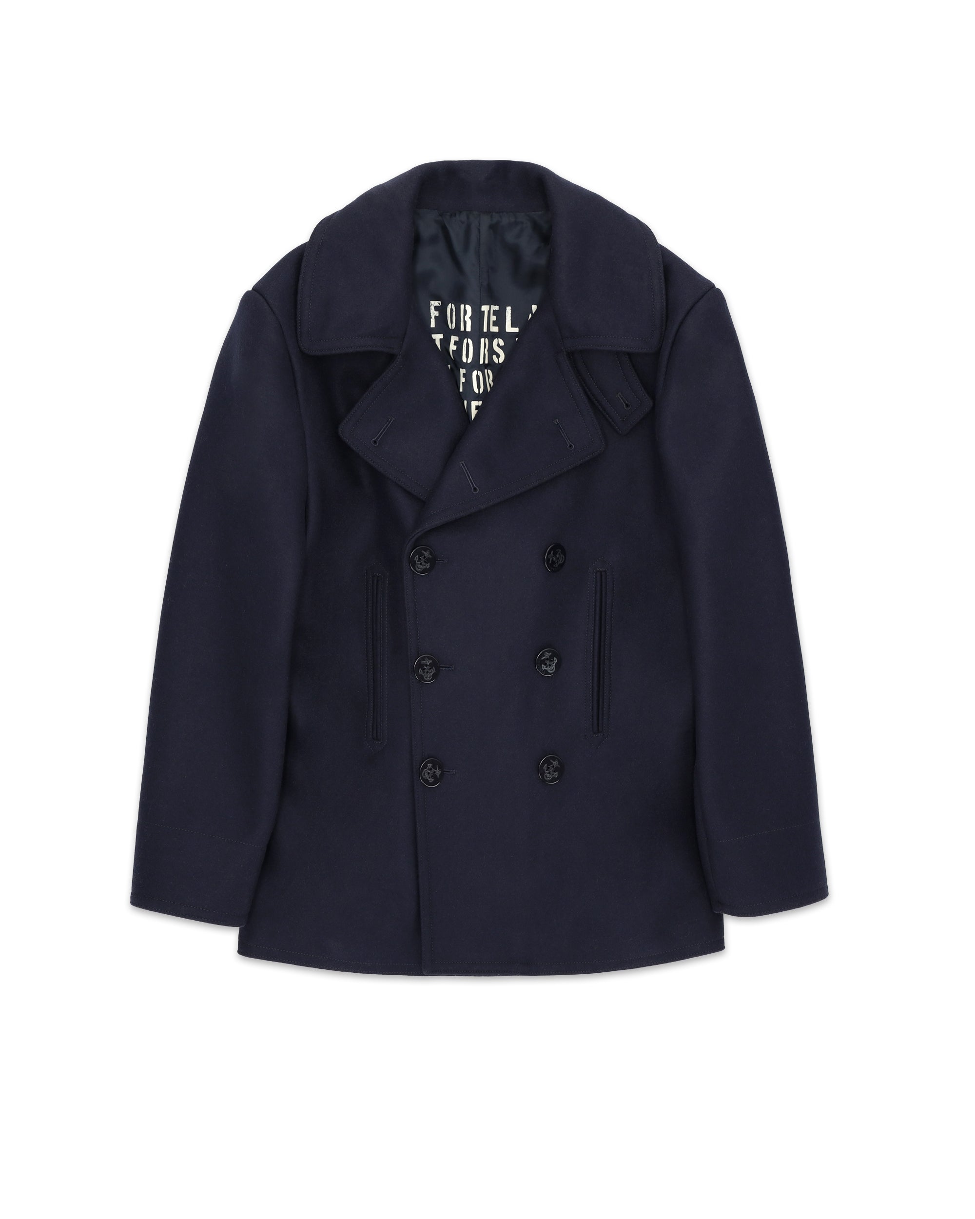 Peacot Jacket Double-breasted Wool
