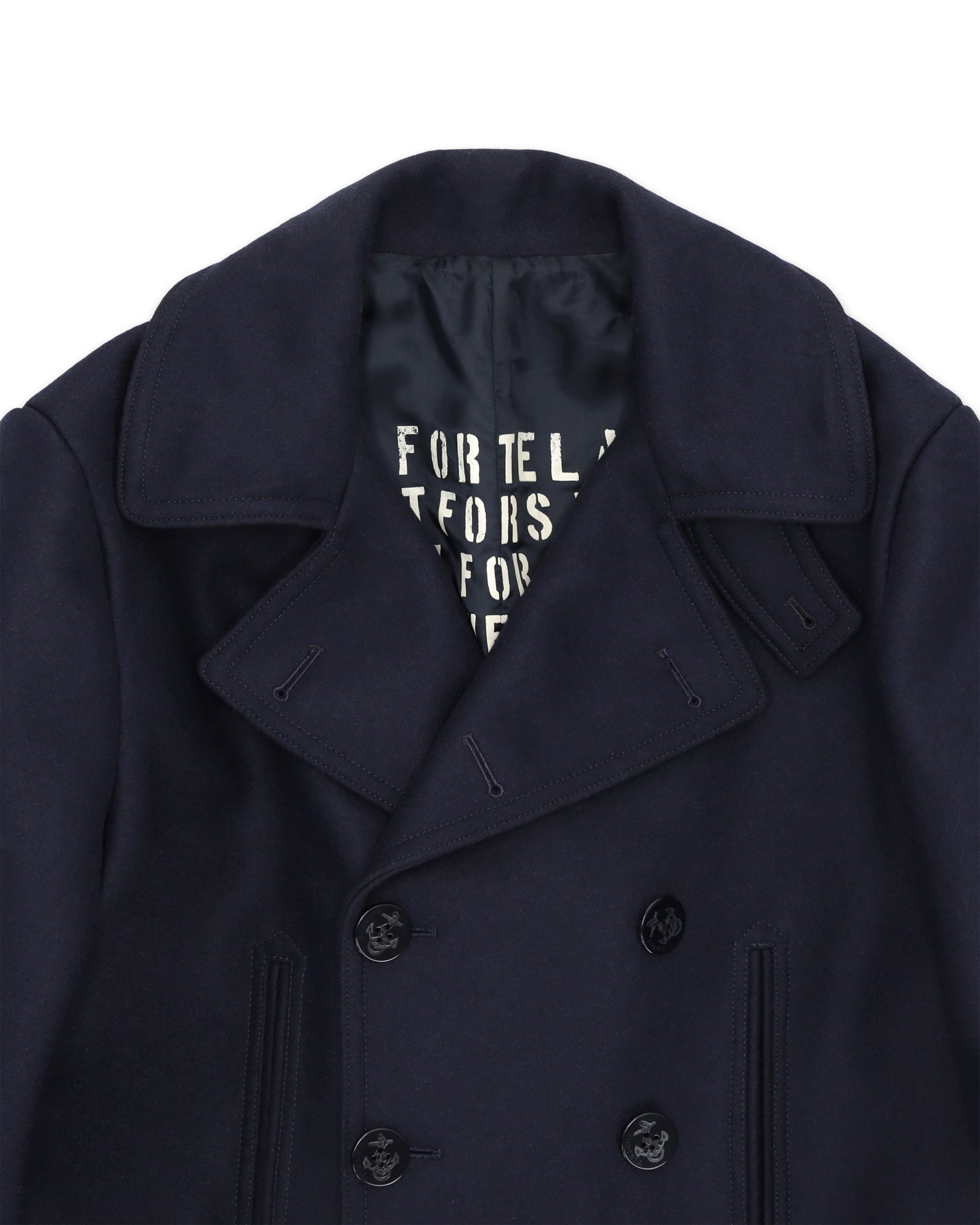 Peacot Jacket Double-breasted Wool