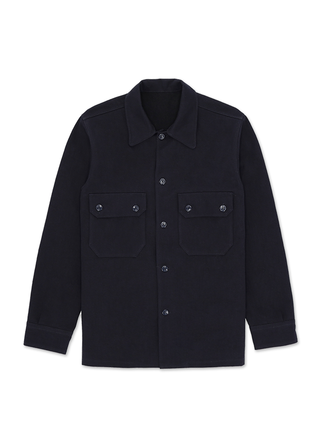 Pepper Overshirt In Cotone E Lana