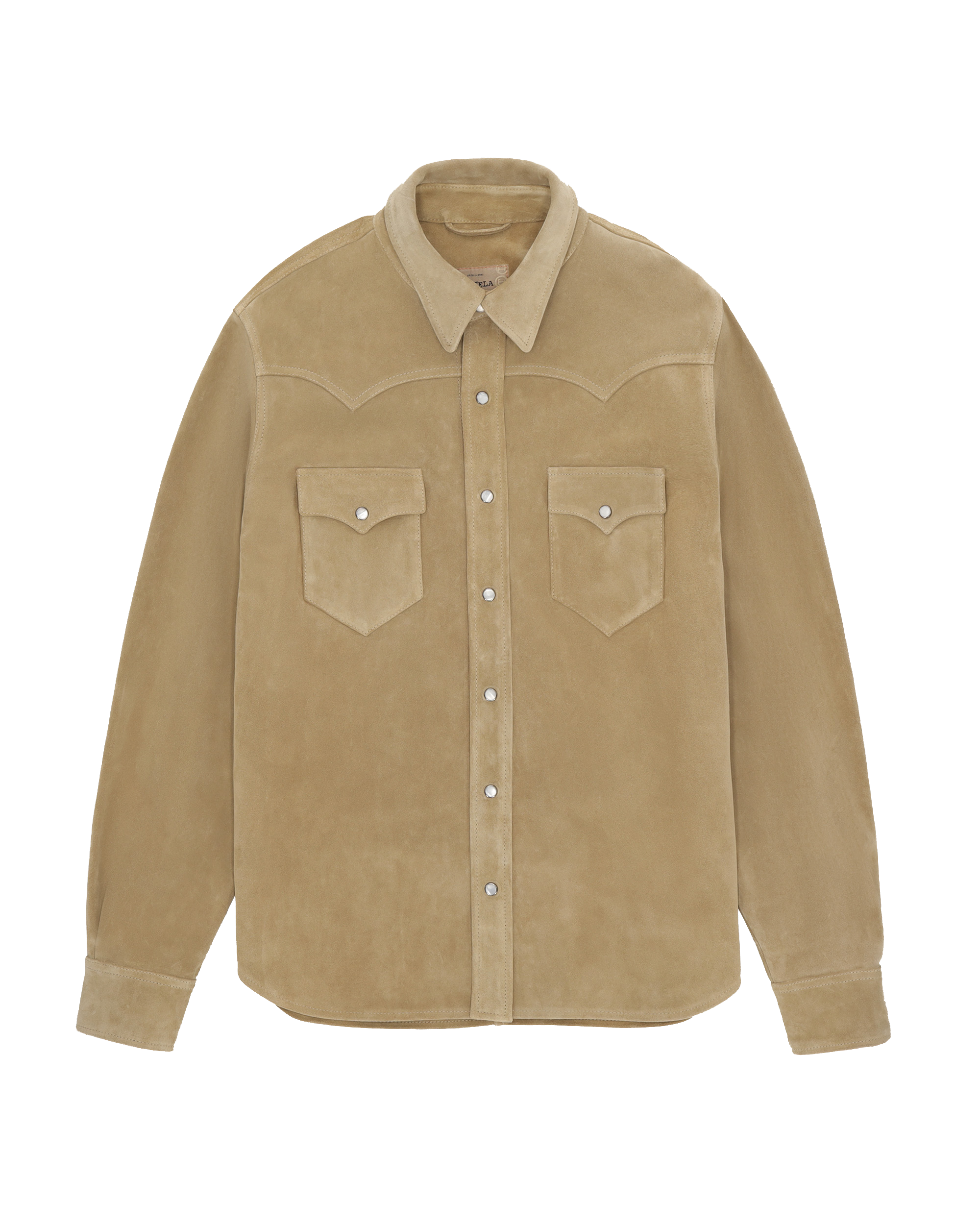 Ranch Texan Shirt in Suede Leather