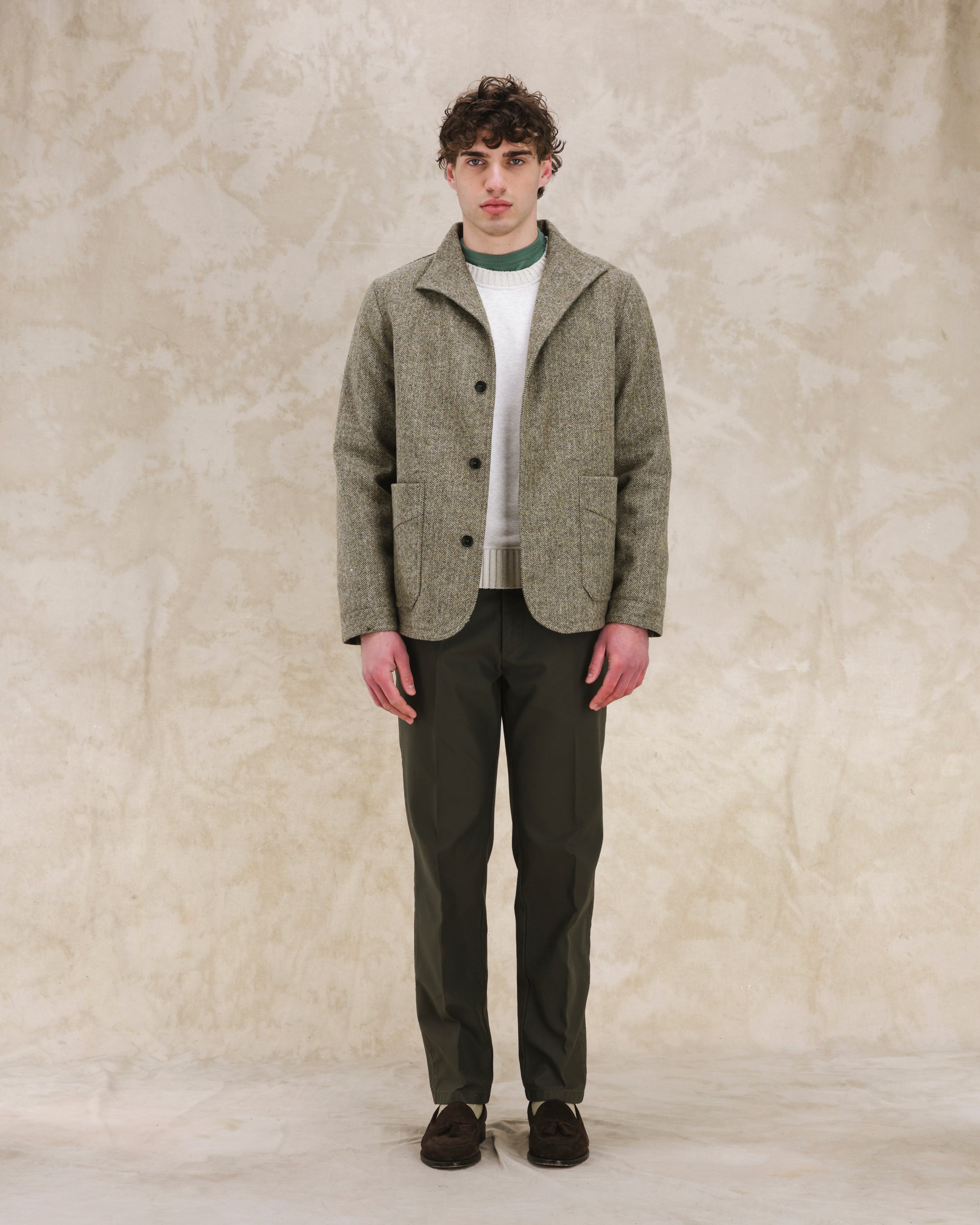 Scotland  Herringbone Wool Jacket